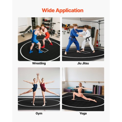 Wrestling Mat Rollable Martial Arts Mat 3x3m Gymnastics MMA Jiu Jitsu Mat | EU