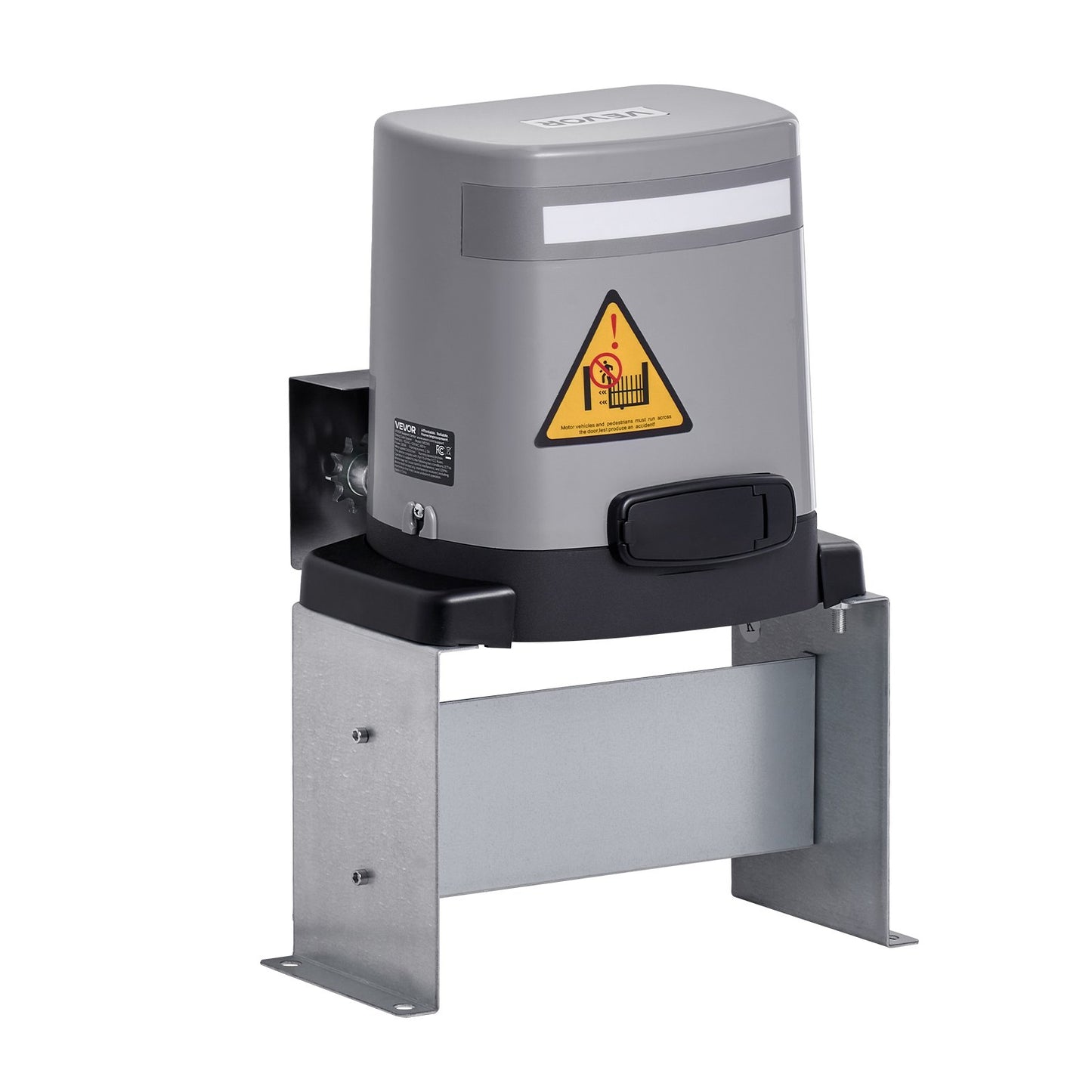 Solar Gate Opener, 280W Electric Gate Opener for Doors up to 65.6ft 1799lbs, Chain Drive Sliding Fence Door Motor with Infrared Sensor & 2 Remote Controls, Driveway Gates Opening System