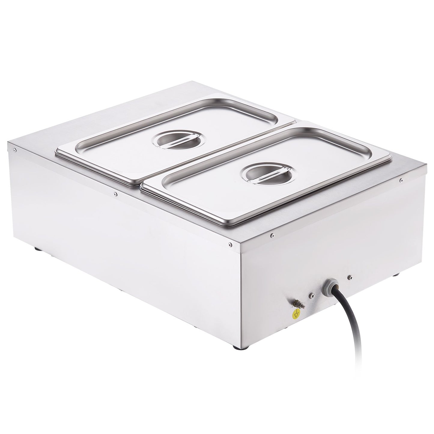 Chocolate Tempering Machine, 17.6 Lbs 2 Tanks Chocolate Melting Pot TEMP Control 86~185℉, 1500W Stainless Steel Electric Commercial Food Warmer For Chocolate/Milk/Cream Melting and Heating