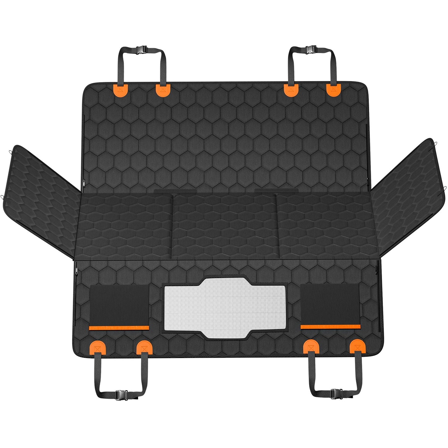 54 x 25,6 Zoll Hunde-Autositzbezug für die Rückbank, wasserdicht, 600D, für Autos