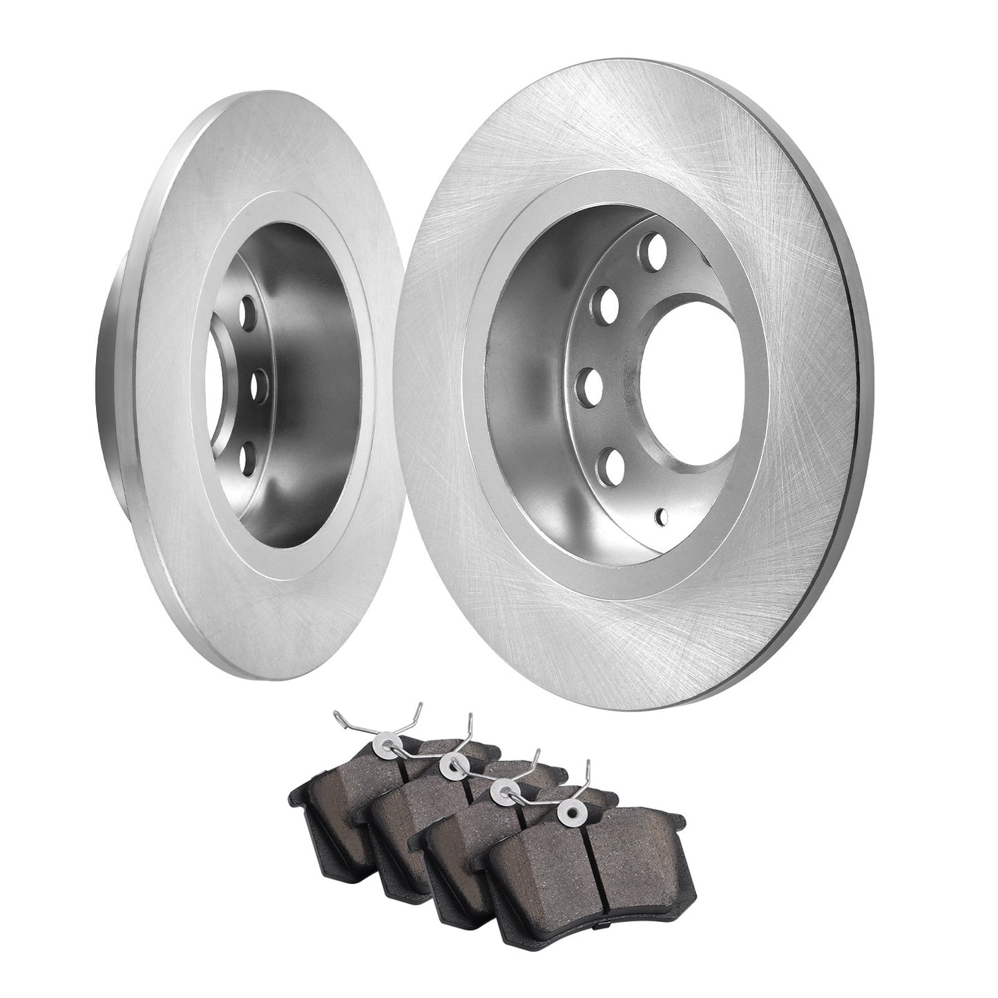 Bakre bromssats Bromsrotorer Bromsbeläggsbytessats för Audi A3(8P)