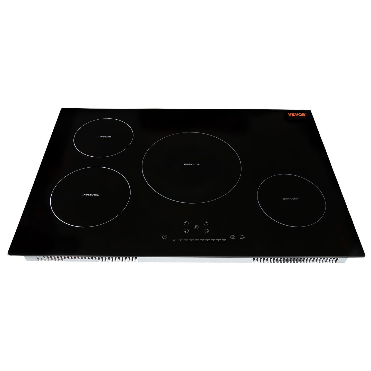 Electric Cooktop, 4 Burners, 30'' Induction Stove Top, Built-in Magnetic Cooktop 7500W, 9 Heating Level Multifunctional Burner, LED Touch Screen w/ Child Lock & Over-Temperature Protection