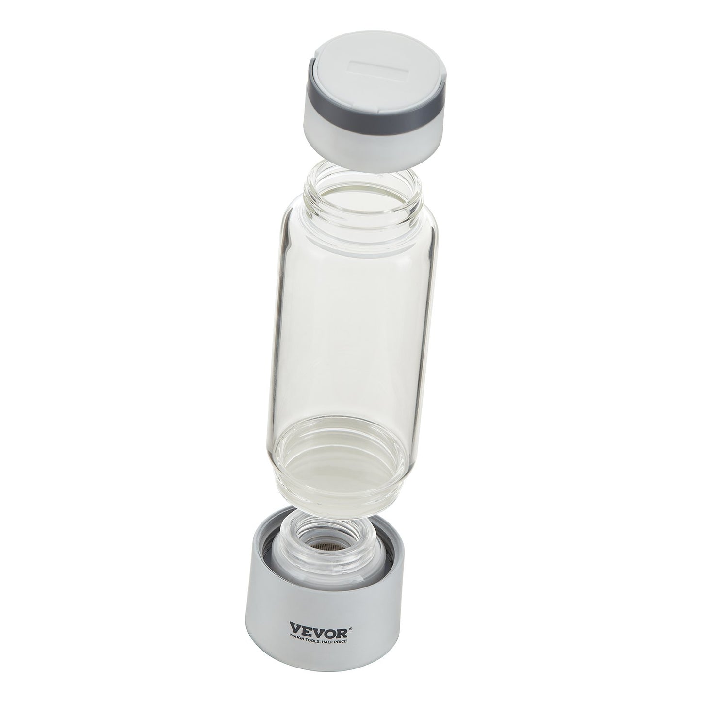 Hydrogen Water Bottle Generator, 380 ml / 13,4 oz Kapacitet Bärbar Hydrogen Water Maker, SPE Technology Hydrogen Rich Water Ionizer Machine med Nasal Inhalationsslang och självrengörande