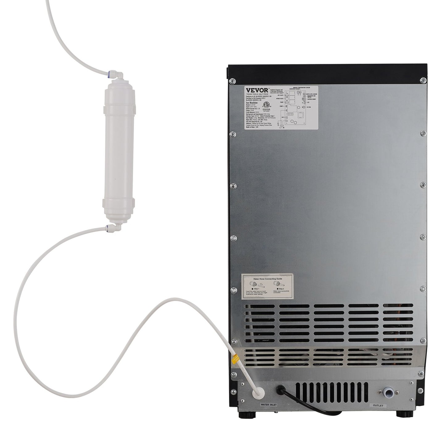 Kommersiell ismaskin Fristående skåpmaskin 70lbs/24H 36 isbitar