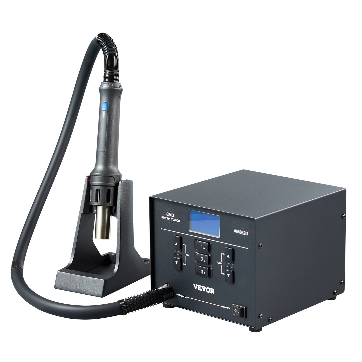 Heißluft-Nacharbeitsstation, 1000 W, LED, digitale SMD-Nacharbeitsstation, 212 °F–896 °F