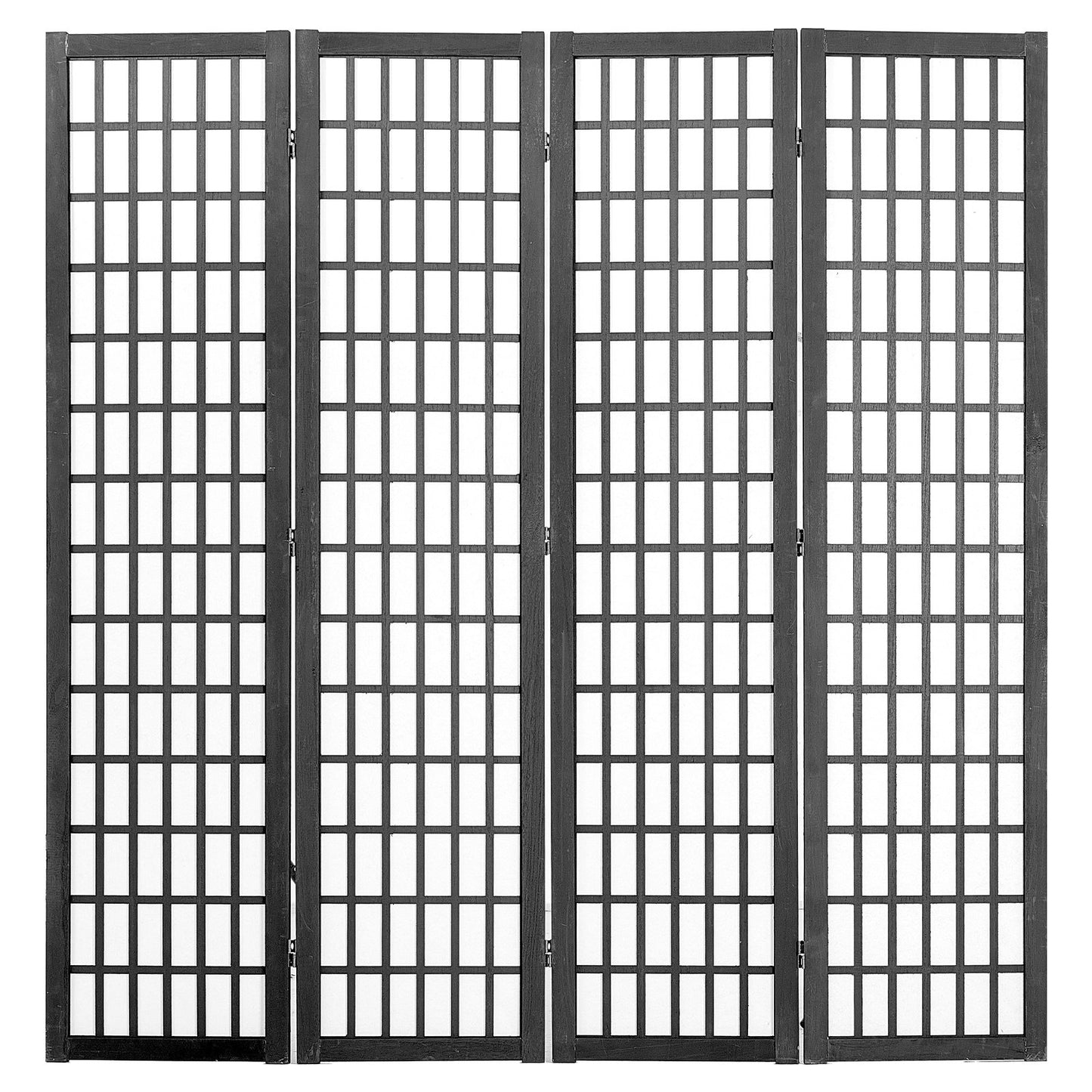 Room Divider, 4 Panel Japanese Room Divider, Wood Folding Privacy Screen Indoor, Japanese Partition Dividers Portable Decoration Screens, for Room Separation Home Office Restaurant & Bedroom