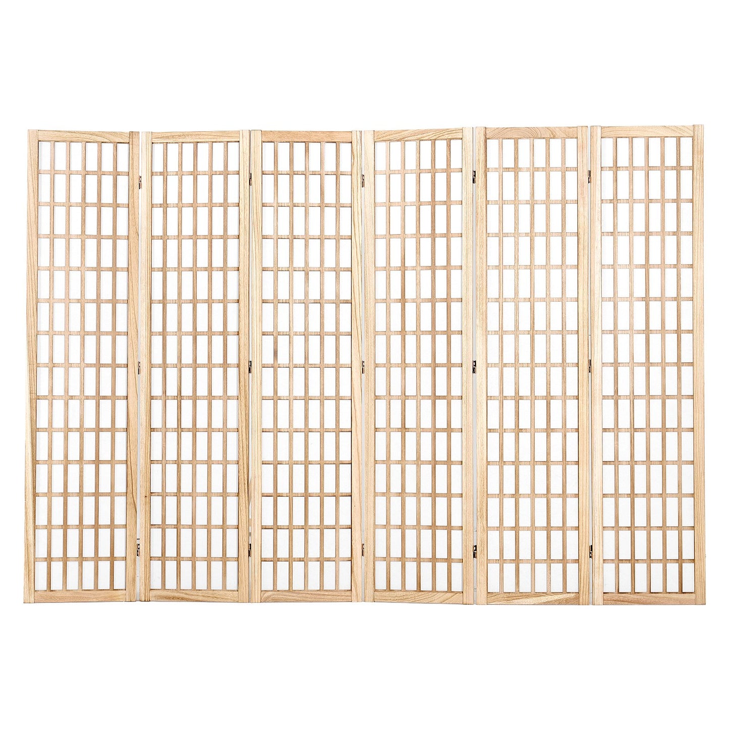 Room Divider, 6 Panel Japanese Room Divider, Wood Folding Privacy Screen Indoor, Japanese Partition Dividers Portable Decoration Screens, for Room Separation Home Office Restaurant & Bedroom