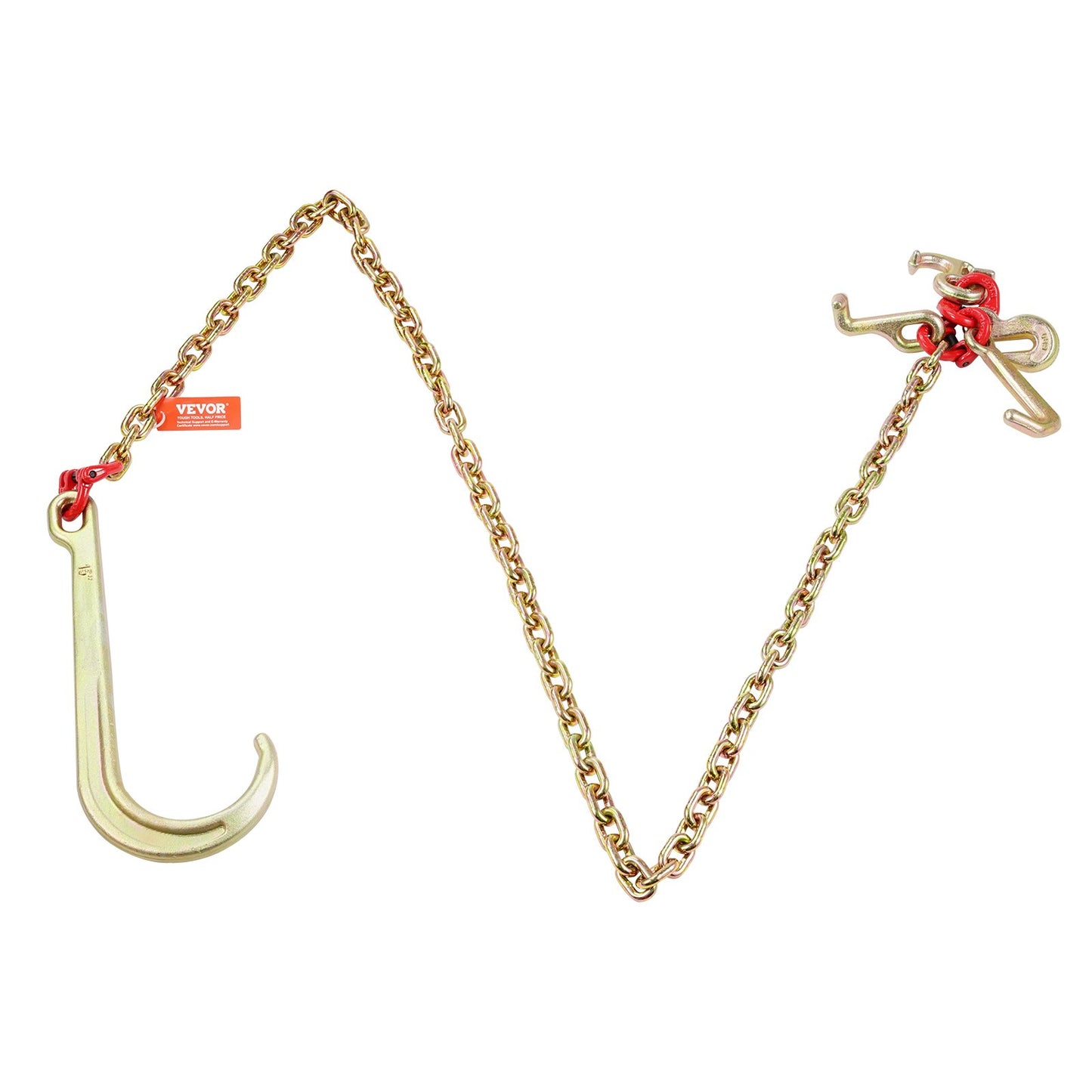 5/16"x6" G80 Zipper 15" J Hook Long Shank RTJ & Grab Hooks Wrecker Tie