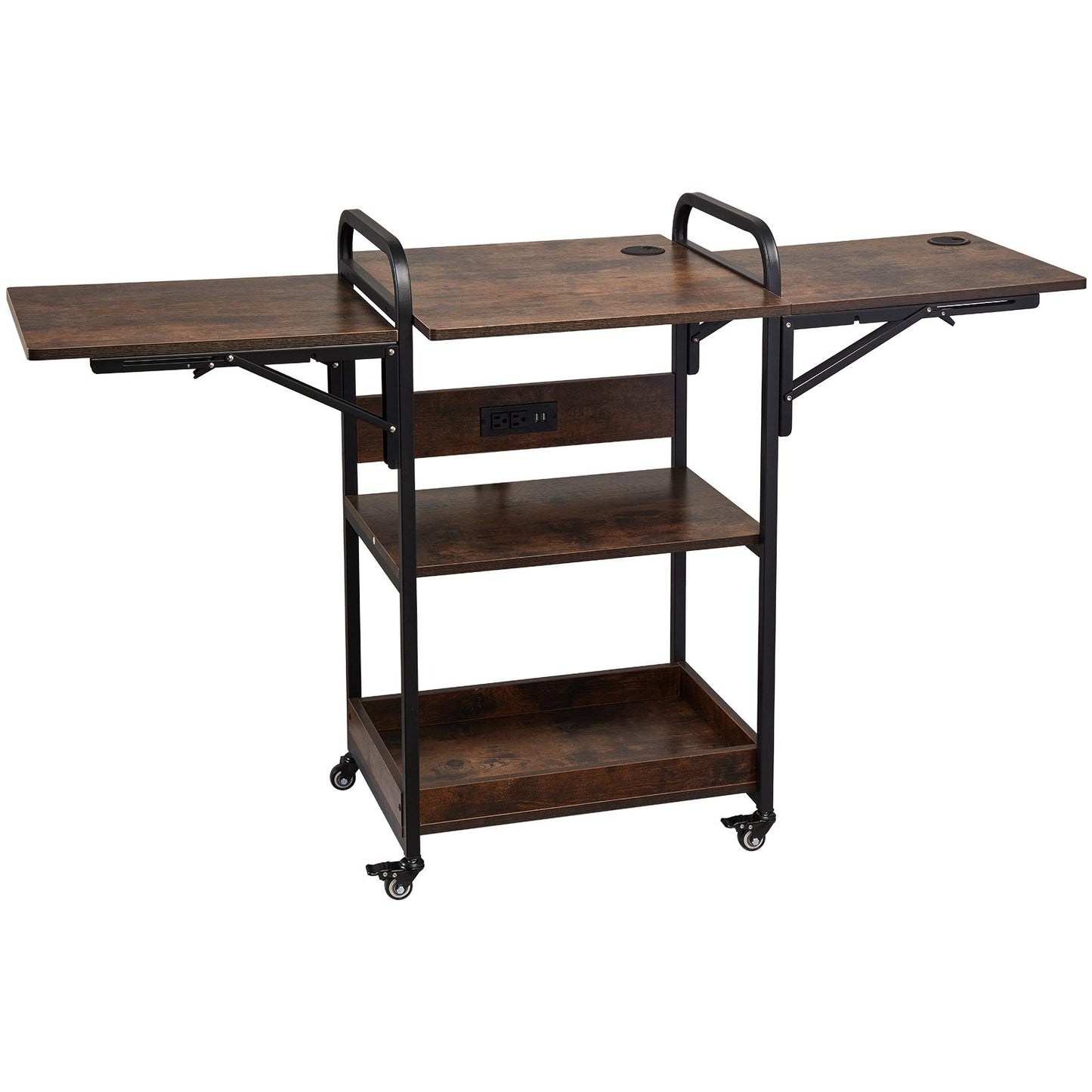 Värmepressbord med laddstation 3 vånings rörligt värmepressställ