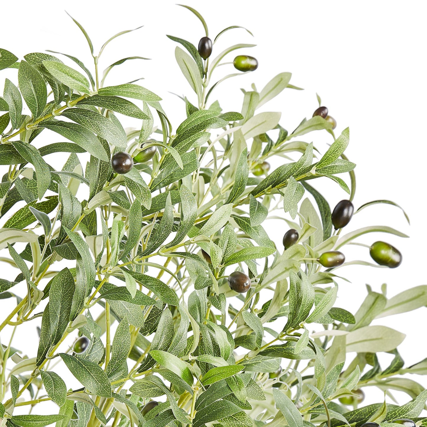 Artificial Olive Tree, 1.5m High Fake Plant, Safe PE Material and Tipover Protection Low Maintenance Plant, Lifelike Green Fake Potted Tree for Home Office Warehouse Decor Indoor Outdoor