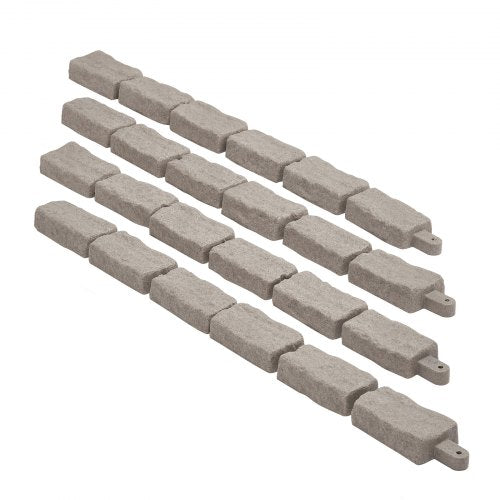 Fake Stone Landscape Edging 46.2 x 2.2 inch Lawn Edging, Fade Resistant | EU