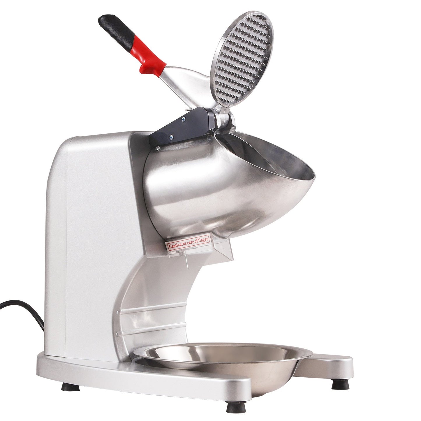 Electric Ice Crusher Machine 220LBS/Hr Snow Cone Maker Shaved Ice 300W