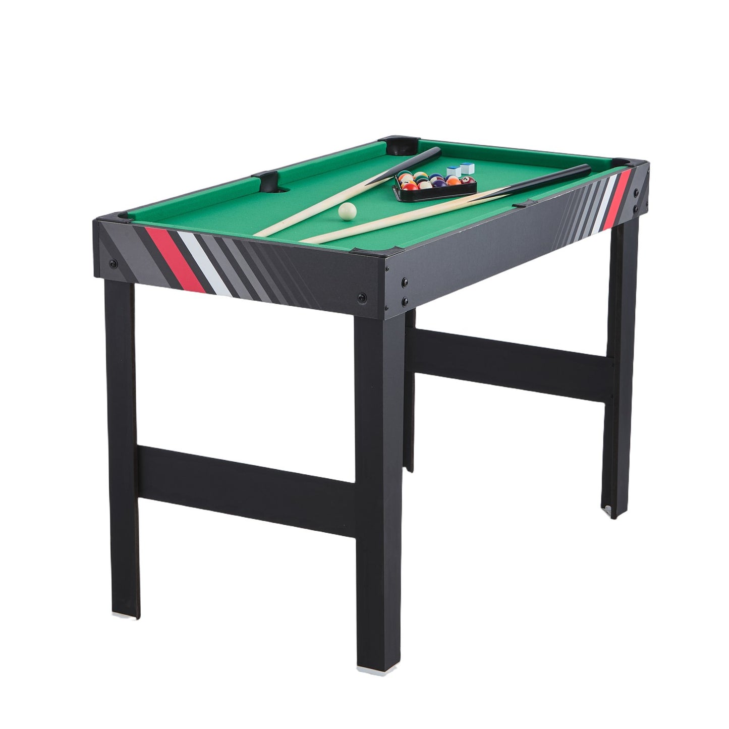 122 cm Air Hockey Bord 4-i-1 Combo Spelbord Fotboll Ping Pong Biljard