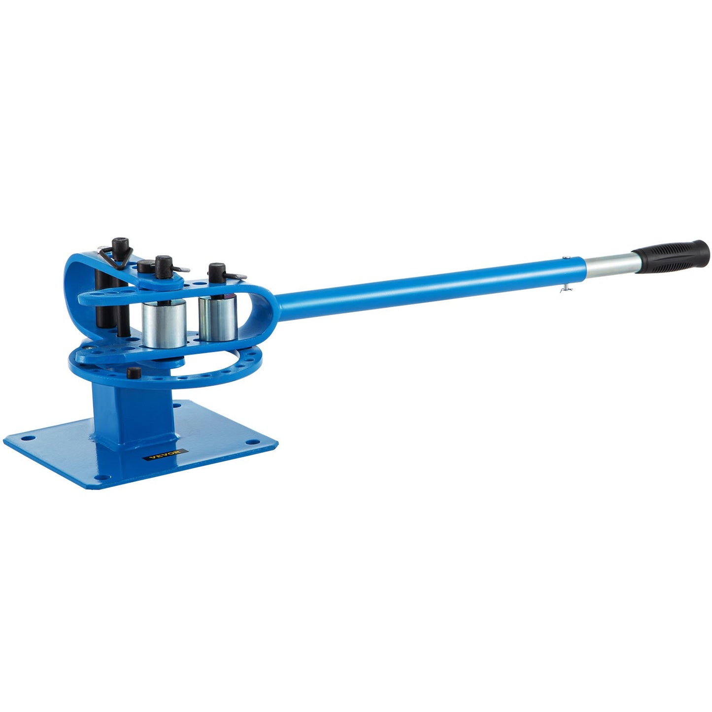 YP-9 Manual Benchtop Compact Bender Bending Machine 7 Dies 1-3 Inch Metal Fabrication Rod Bender 44ft Mount Powdercoat Telescopic Handle