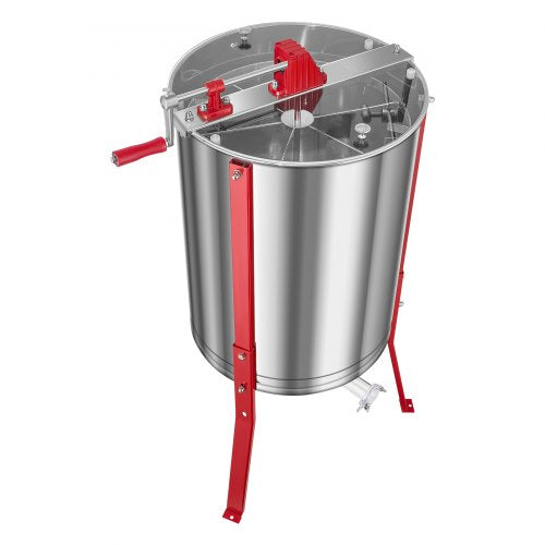 Manual Honey Extractor 6 Frames Honey Spinner Beekeeping Stainless Steel