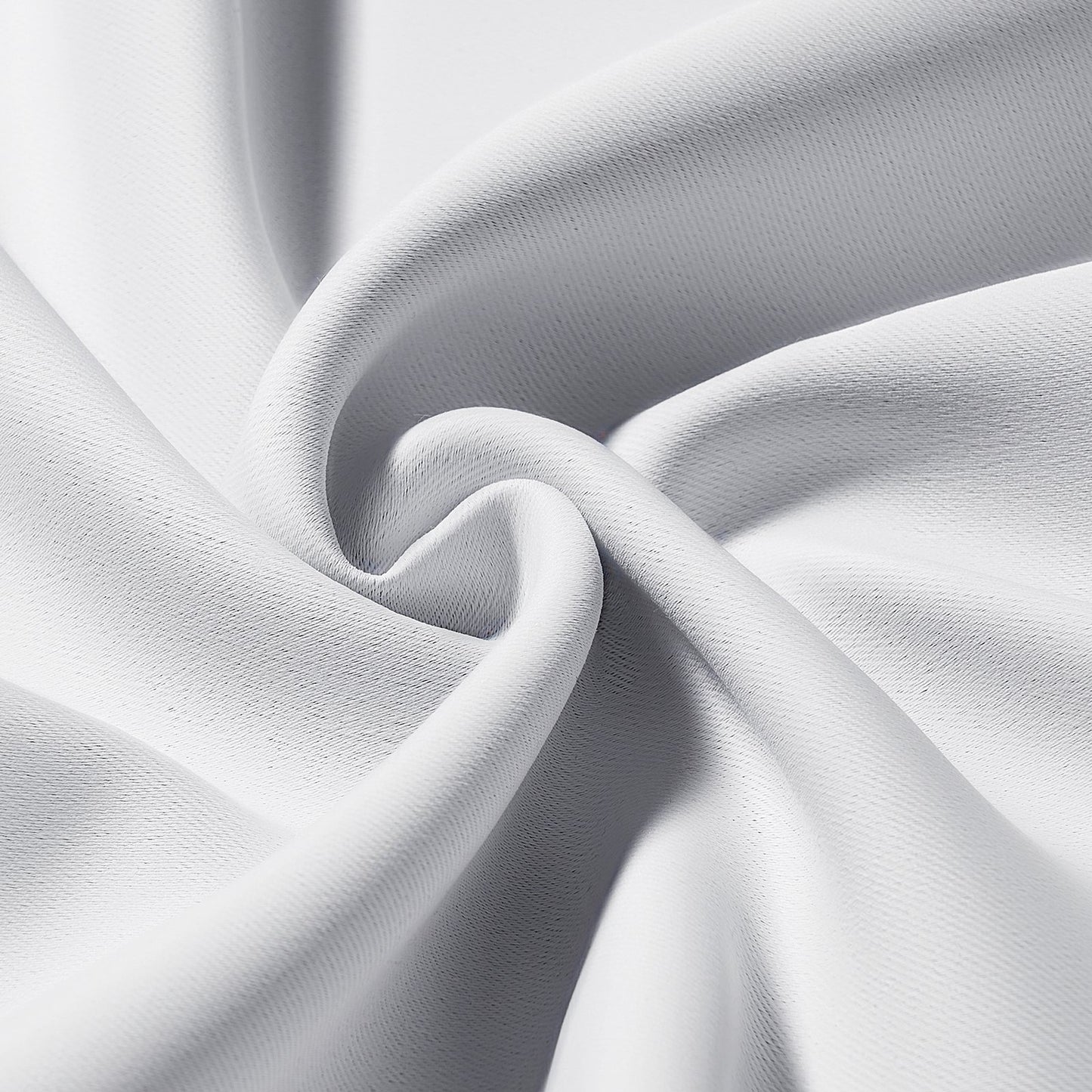 Blackout Curtains, White Blocking Drapes for Bedroom and Living Room, 2 Panels Set Grommet Room Darkening Curtain, Solid Thermal Insulated Drapes, Noise Reducing Window Treatments, 52x84 inch