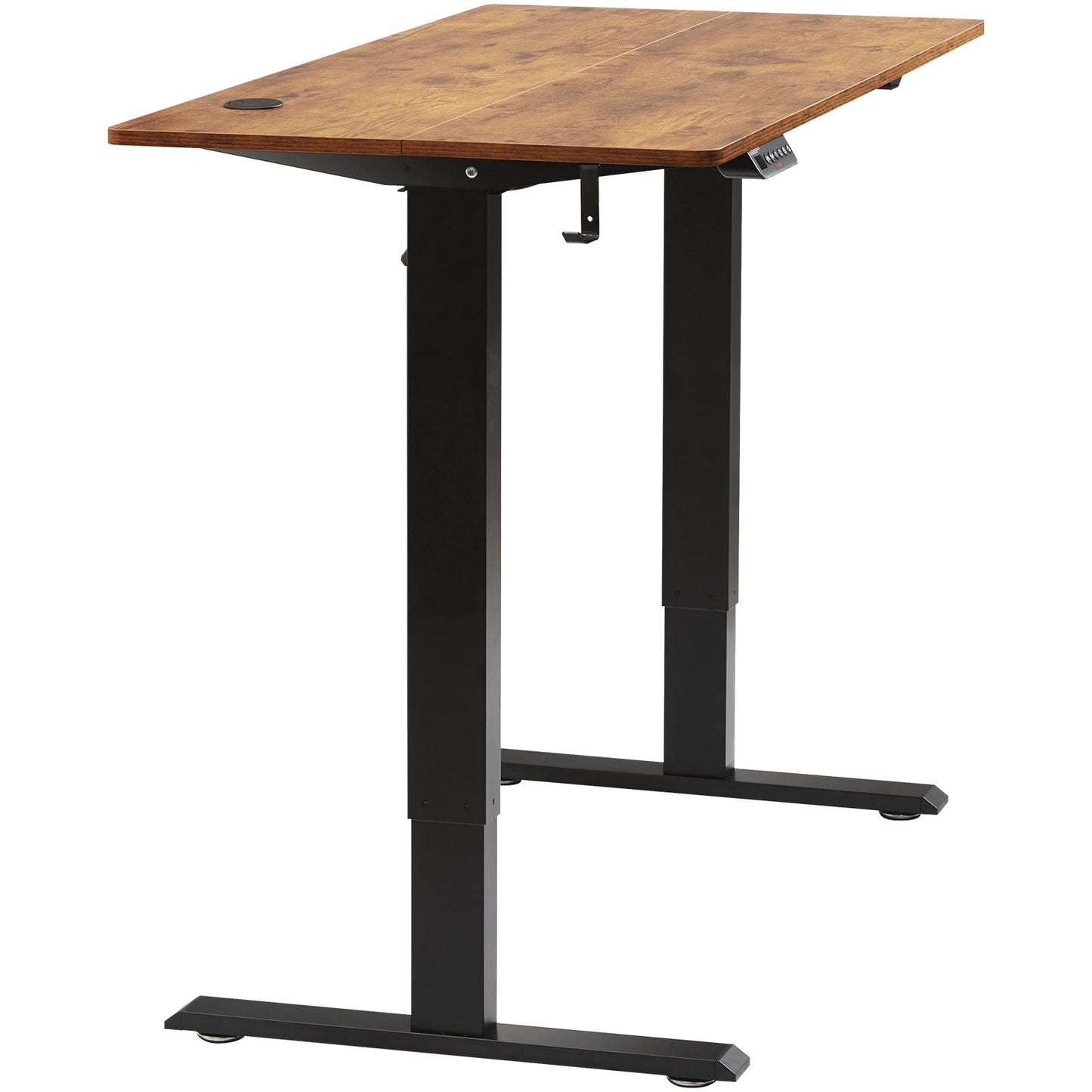 Height Adjustable Desk, 47.2 x 23.6 in, 3-Key Modes Electric Standing Desk, Whole Piece Desk Board, Sturdy Dual Metal Frame, Max. Loading 180 LBS Computer Sit Stand up Desk, for Home and Office