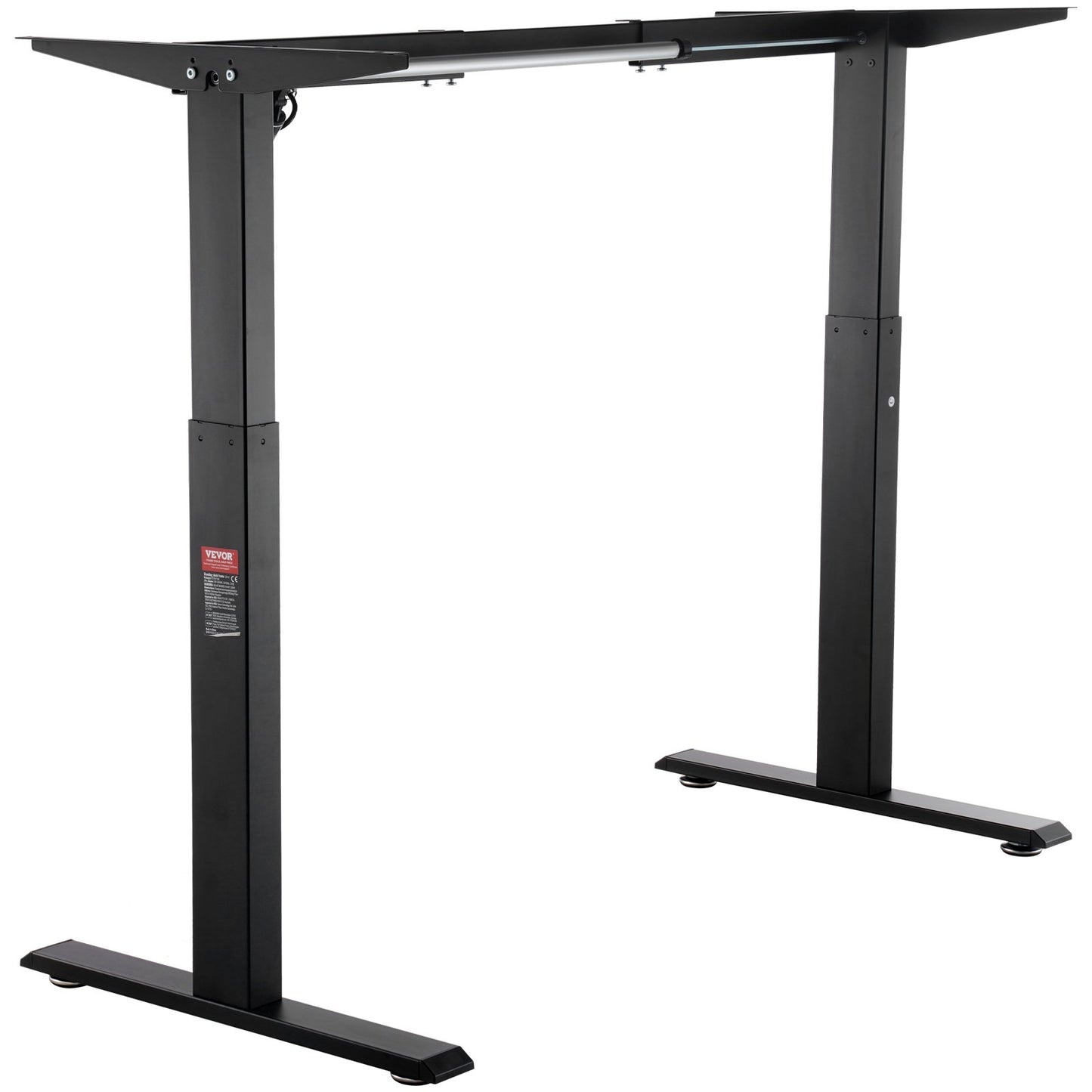 Electric Standing Desk Frame Adjustable 70-117 cm H Black Workstation Base