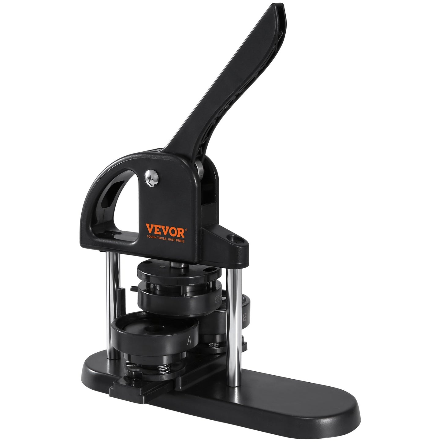 Button Maker, 1/1.25/2.28 inch(25/32/58mm) 3-IN-1 Pin Maker, with 300pcs Button Parts, Button Maker Machine with Panda Magic Book, Ergonomic Arc Handle Punch Press Kit, For Children DIY Gifts