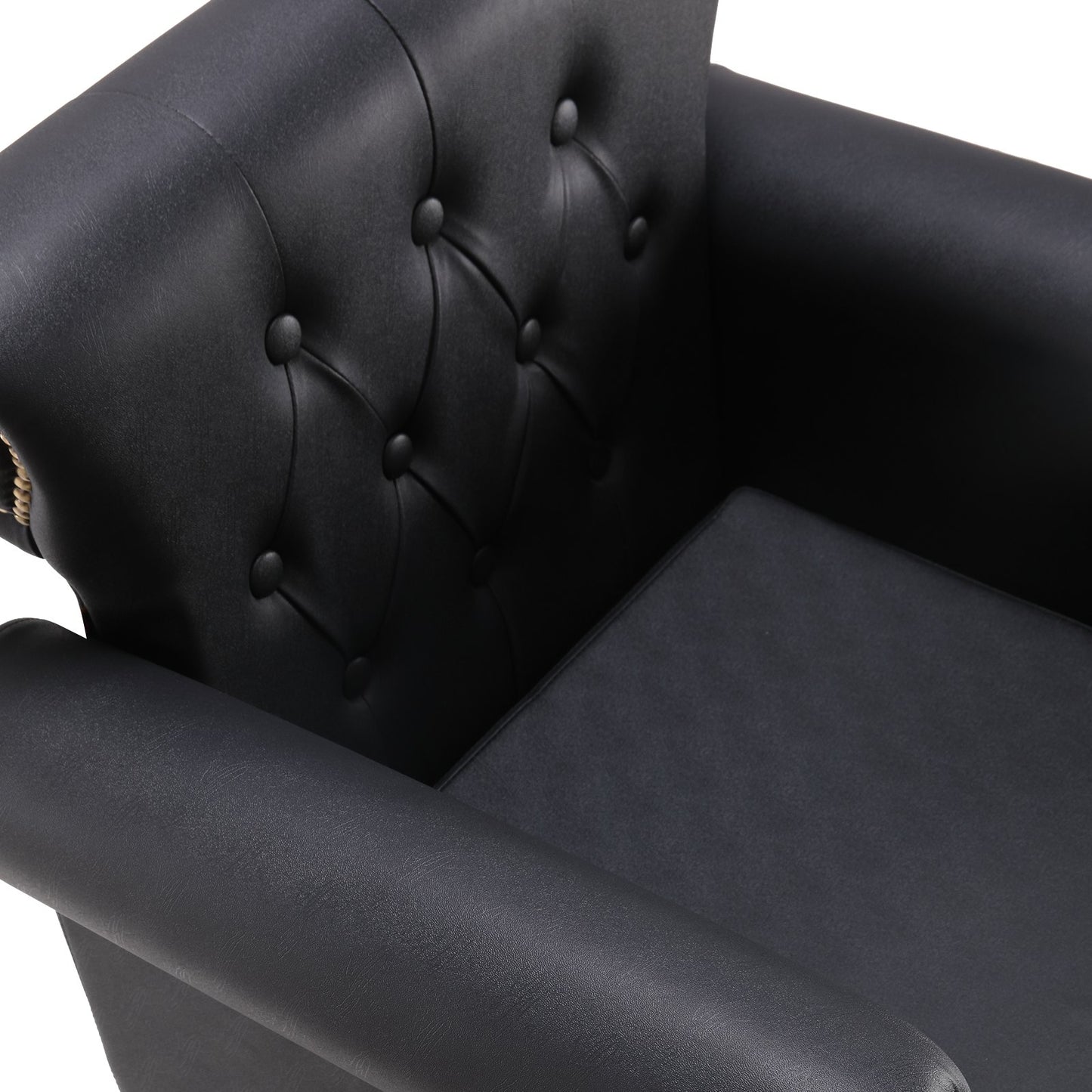 Salongsstol, frisörstol för frisör, stylingstol med kraftig hydraulpump, 360° vridbar frisörstol med fotstöd för skönhetsspaschampo, maximal belastningsvikt 330 lbs, svart