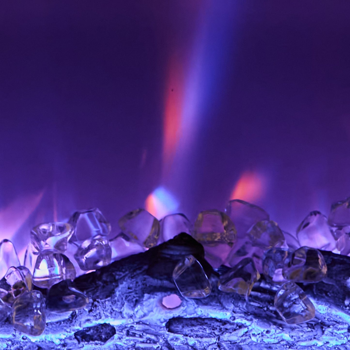 50 inch Electric Fireplace, Three-Sided Glass Wall Mounted Recessed Fire Place with Remote Control, Timer, 1500W, Adjustable Flame Color Brightness,Overheat Protection, for Living Room,Bedroom