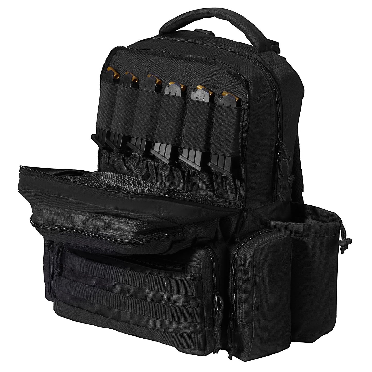 Tactical Range Ryggsäck för 6 Pistols Gun Backpack Svart