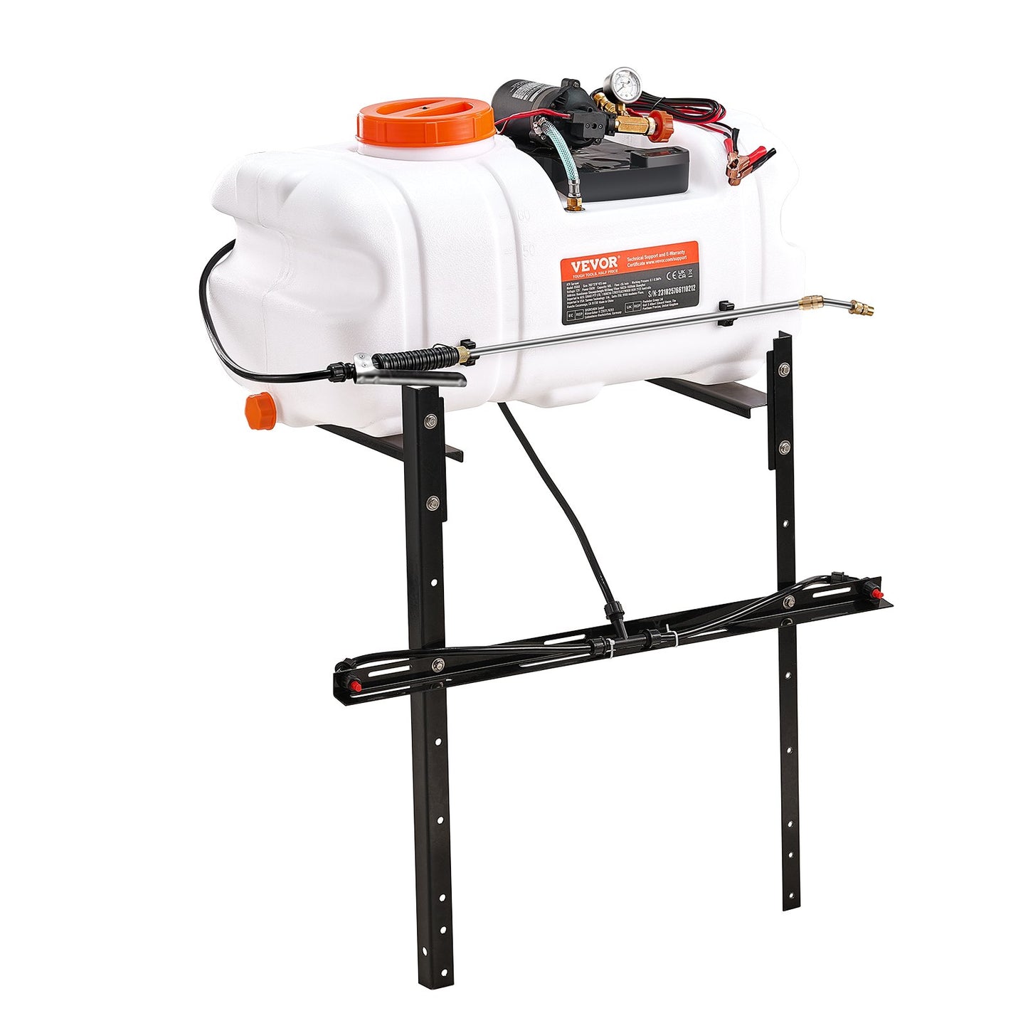 ATV Sprayer 60 L/15,9 Gal ATV/UTV Spot Sprayer med en munstycksbom 1,9 GPM