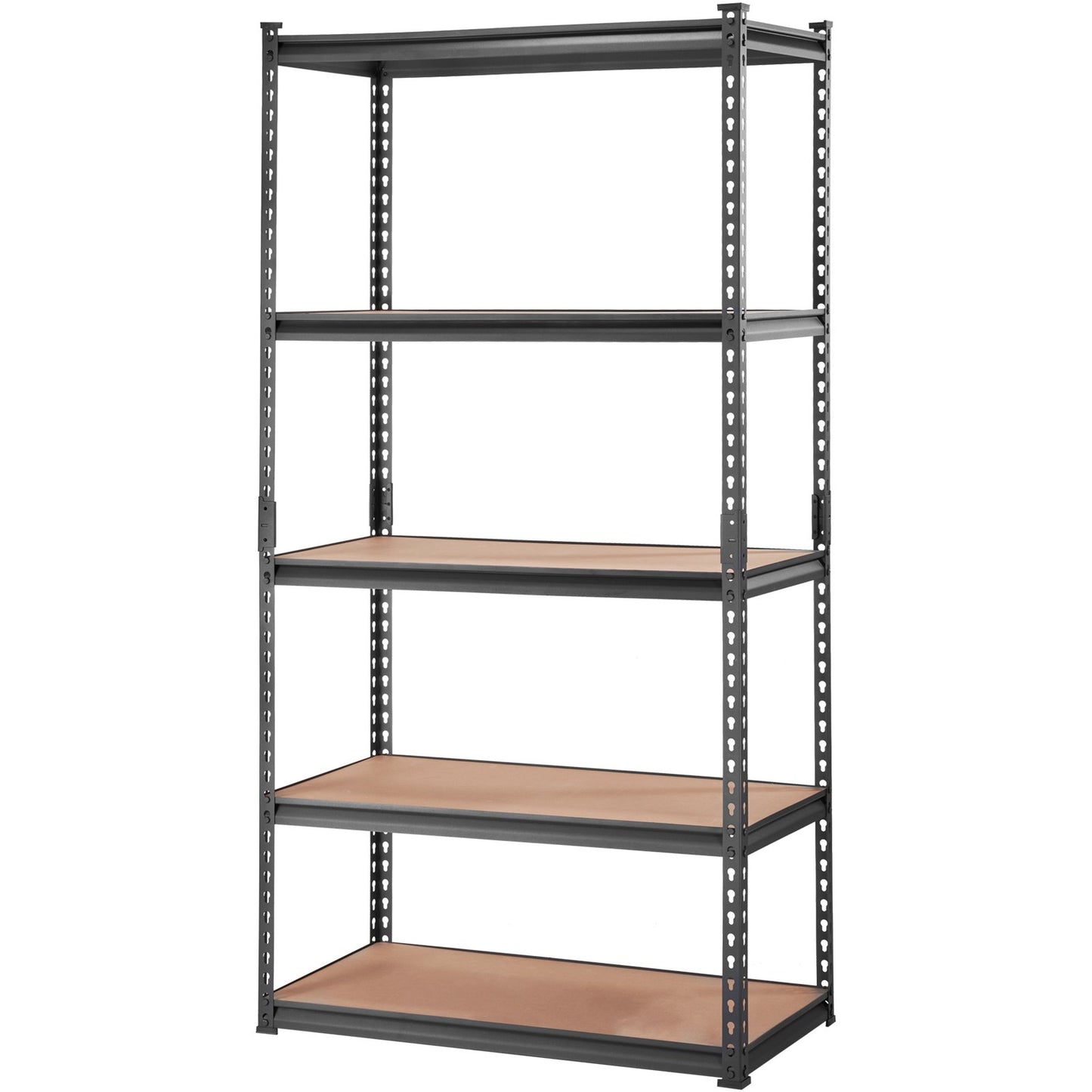 Storage Shelf, 5-Tier Adjustable, 2000 lbs Capacity, Heavy Duty Garage Shelves Metal Organizer Utility Rack, Black, 36" L x 18" W x 72" H for Kitchen Pantry Basement Bathroom Laundry