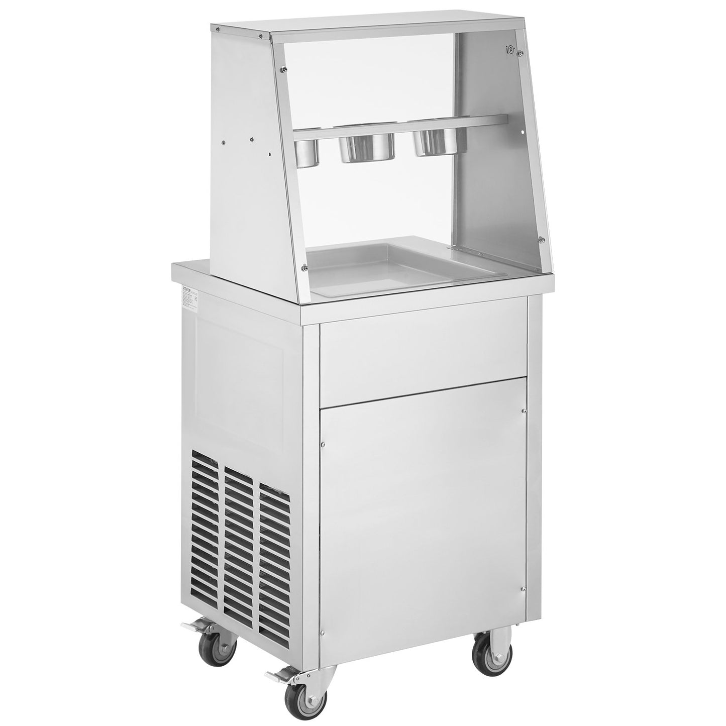 Maschine für frittierte Eisrollen, gerollte Eismaschine, 35,4 x 35,4 cm Pfanne