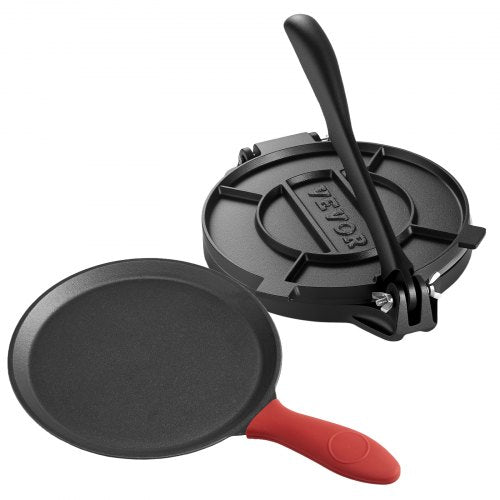 8 inch tortilla press chapati machine roti dough maker heavy duty cast iron