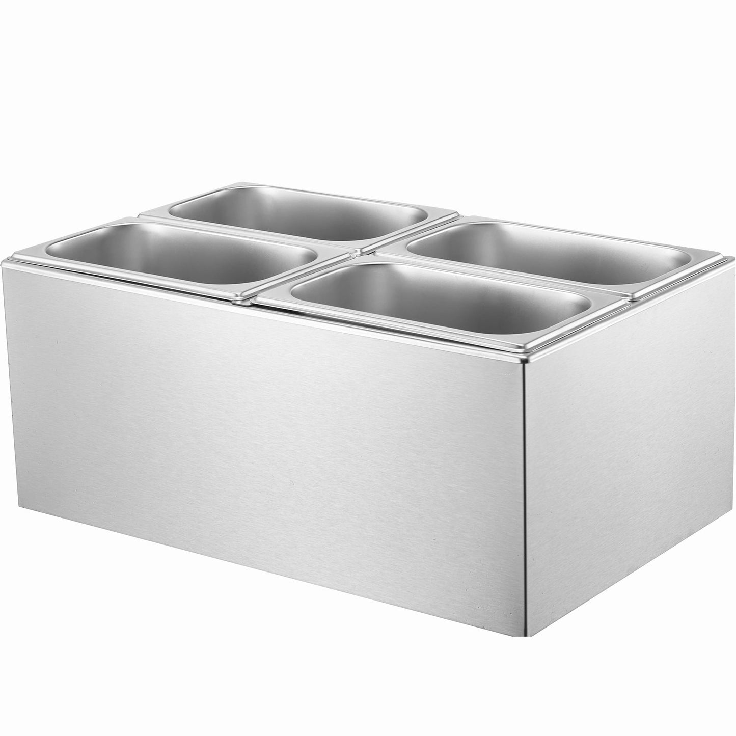 Commercial Electric Food Warmer 4-Pan Countertop Buffet 15L Bain Marie