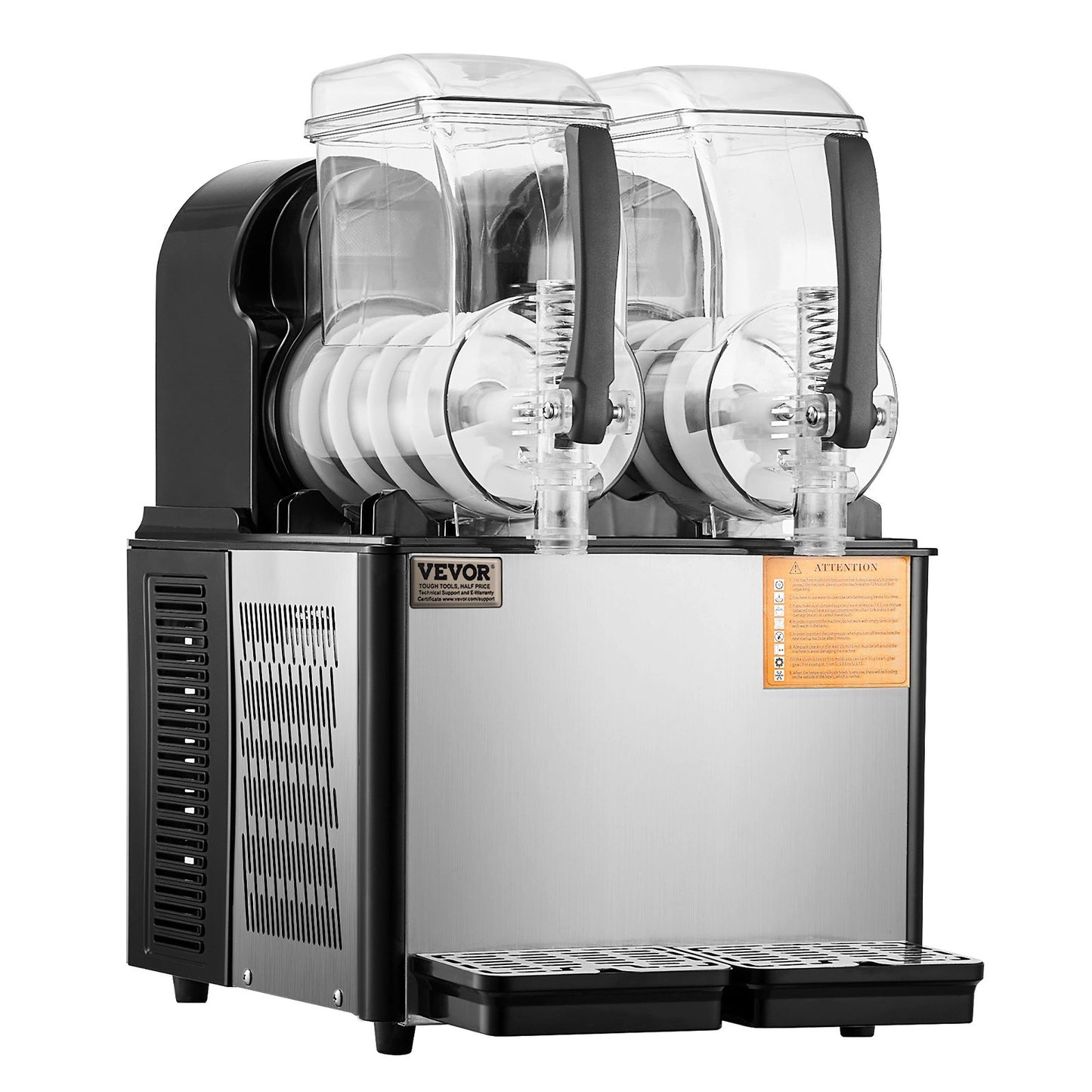 4Lx2 Tank Commercial Slushy Machine Margarita Smoothie Frozen Drink Maker