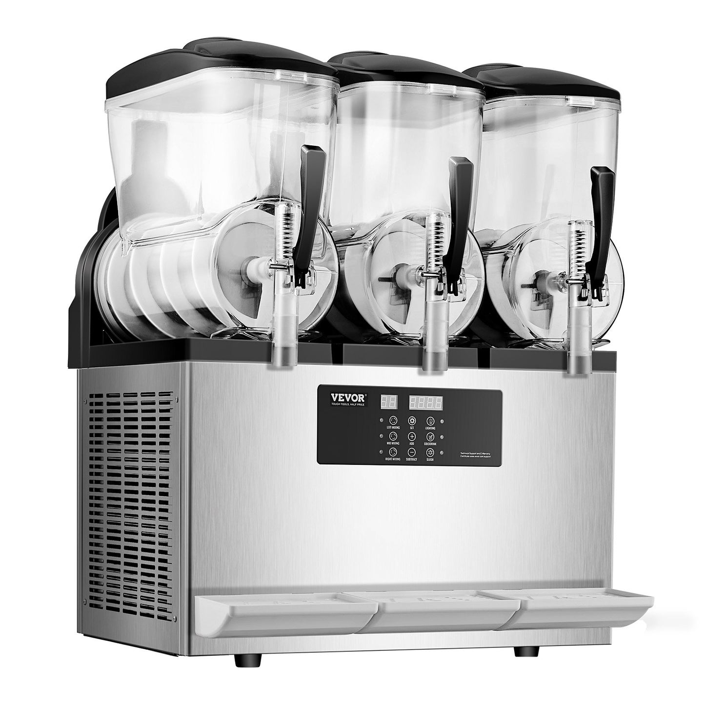 12Lx3 Tank Kommersiell Slushy Machine Margarita Smoothie Frozen Drink Maker