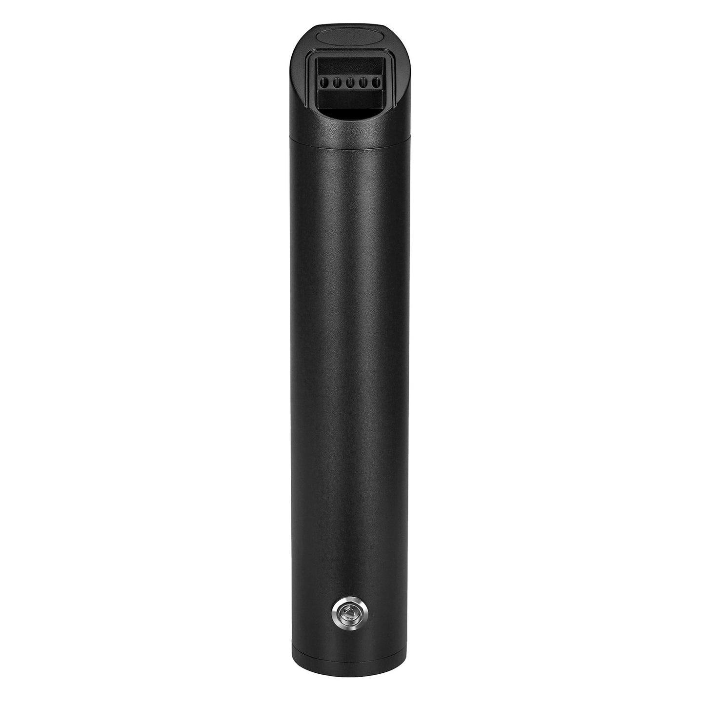 Cigarette Butt Receptacle, Stainless Steel Cylinder Cigarette Butt Container, Wall Mounted and Weatherproof Outdoor Cigarette Butt Disposal for Garden, Office, Restaurant, Hotel, Bar, Black