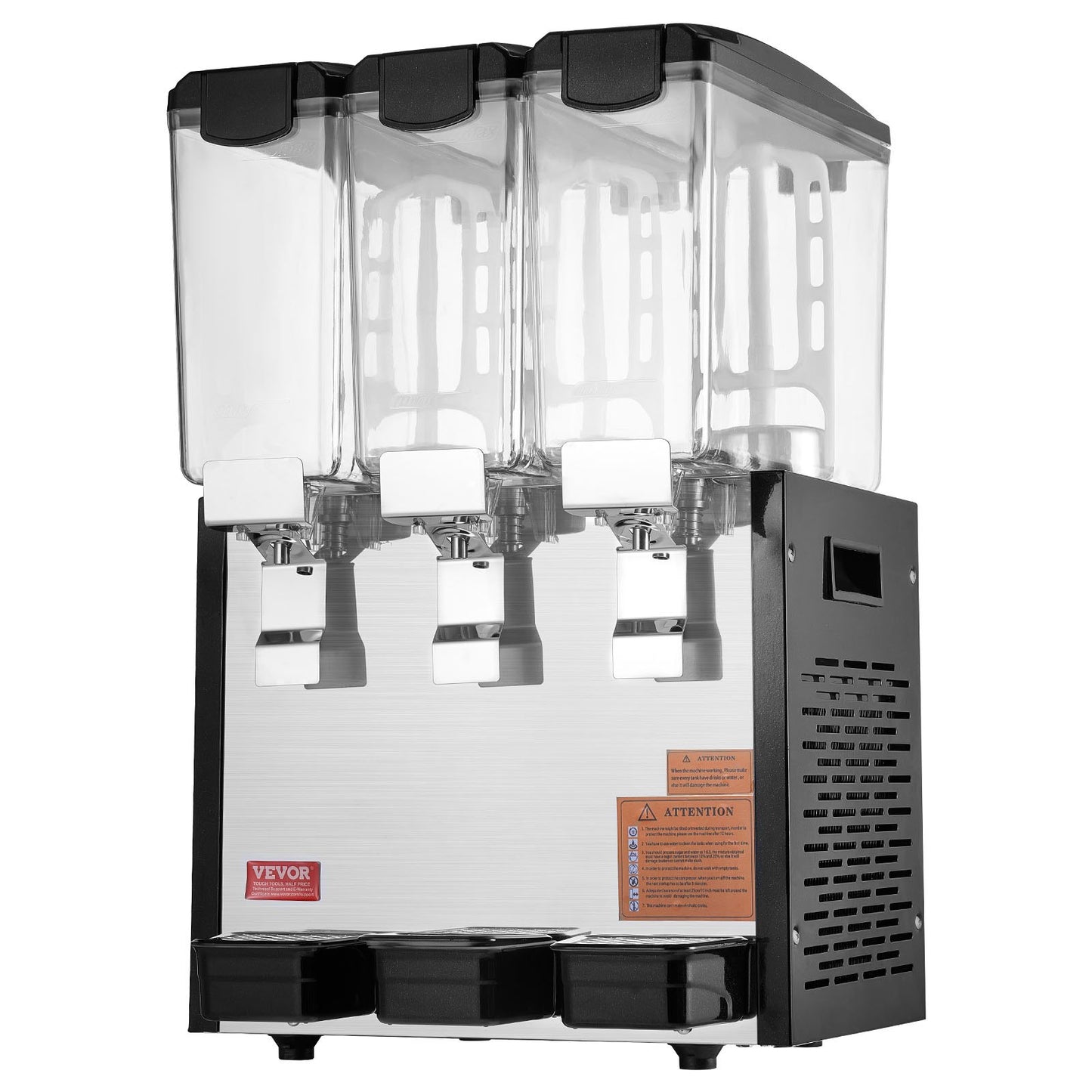 Commercial Beverage Dispenser 10L x 3 tanks Cold Juice Ice Drink Dispenser