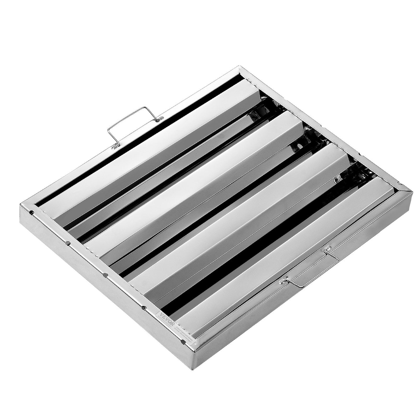 Commercial Hood Filter, 15.5W x 19.5H Inch Range Hood Filters, Stainless Steel Restaurant Range Hood Baffle Filter for Grease Rated Commercial Kitchen Exhaust Hoods, 3 Grooves, Pack of 6