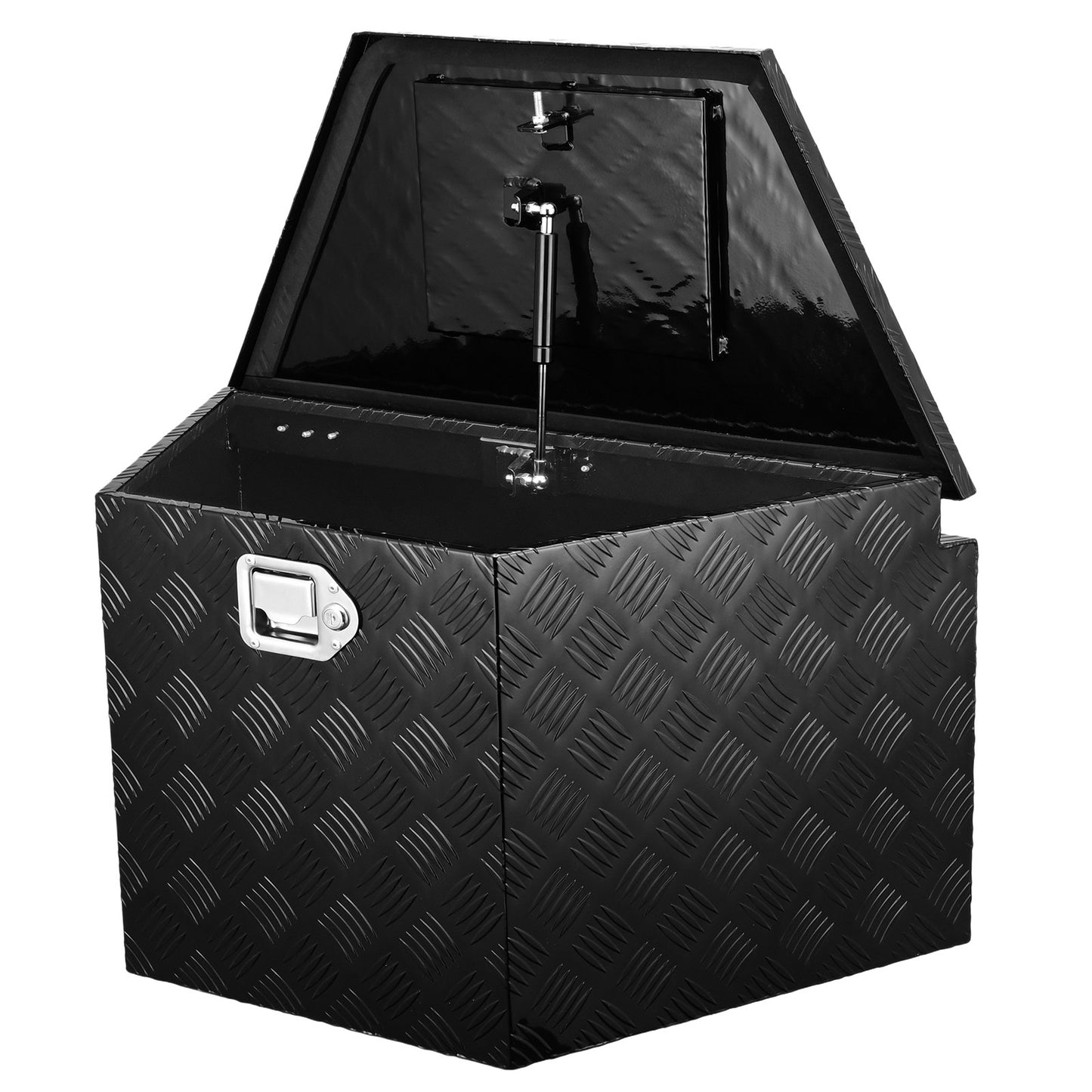 Anhängerdeichselbox, Werkzeugkasten aus Aluminiumlegierung mit Diamantplatte, robuste Anhängerbox-Aufbewahrung mit Schloss und Schlüssel, Nutzanhängerdeichselbox für Pickup, Wohnmobil, Anhänger, 39"x16,5"x12