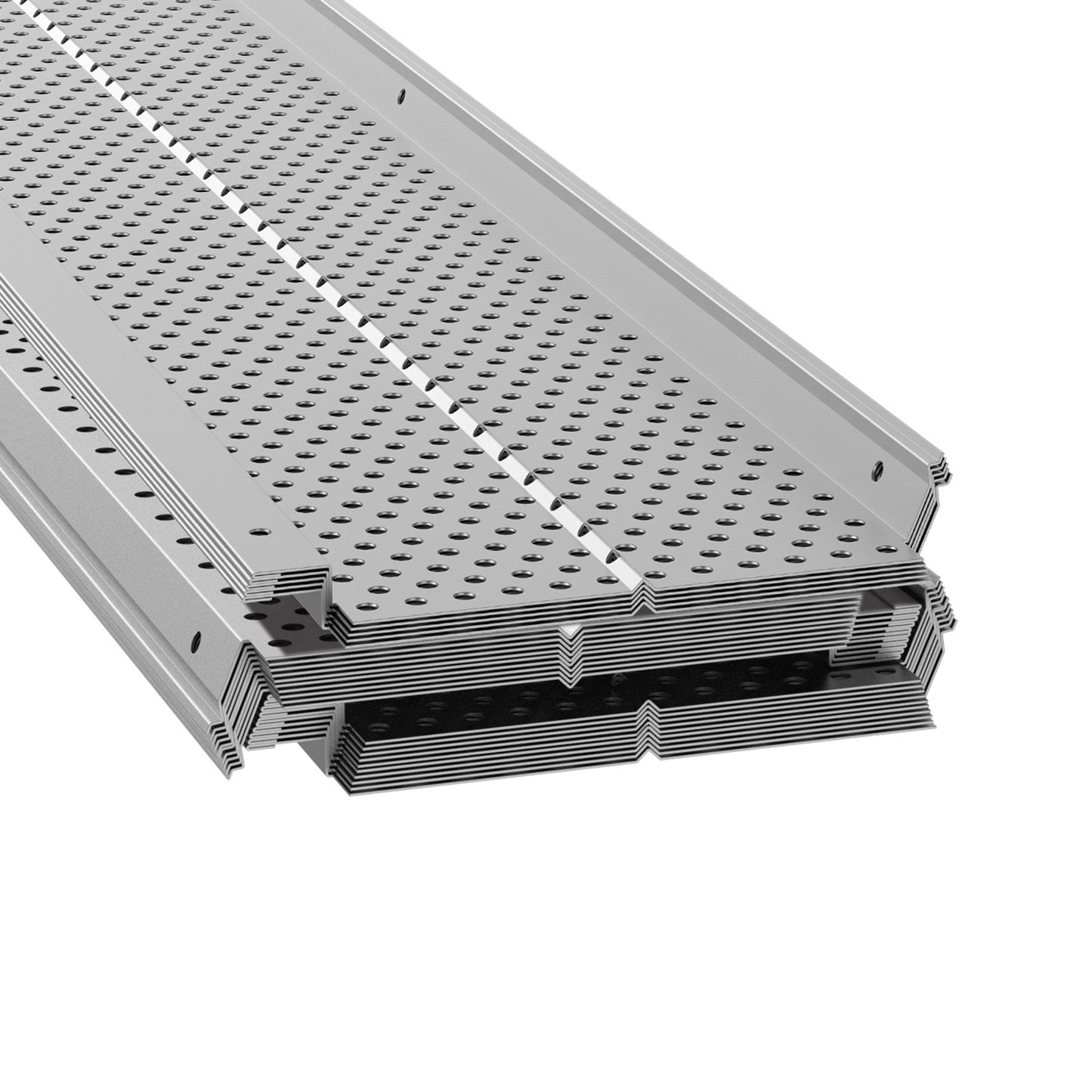 Gutter Guard, 5 inch Width, Aluminum Leaf Filter DIY Gutter Cover, 26 PCS 104 ft Total Length, 0.157'' Hole Diameter & 0.02'' Thick Raptor Gutter Guards Fits Any Roof or Gutter Type