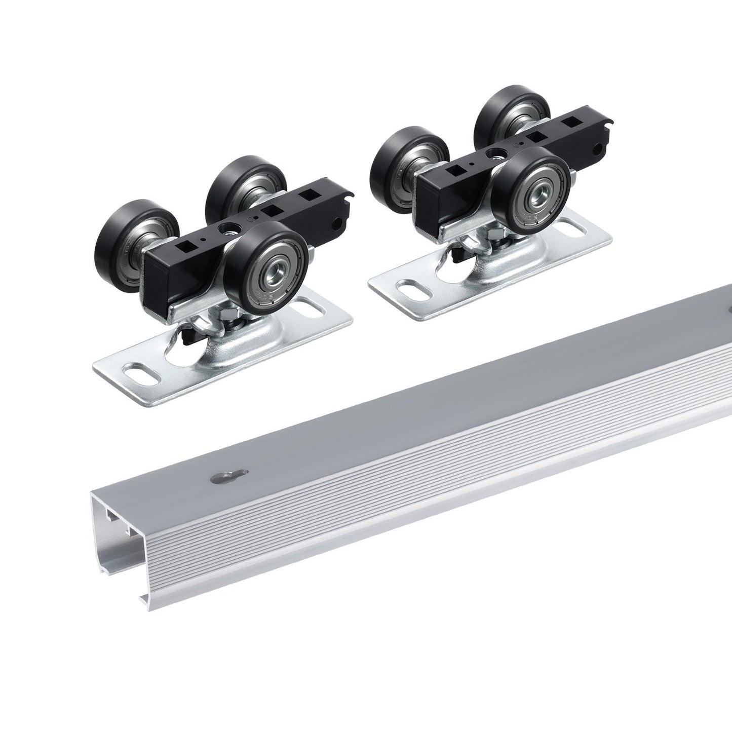 Pocket Door Track Kit 5 ft Heavy Duty Pocket Door Hardware Kit 3 hjul