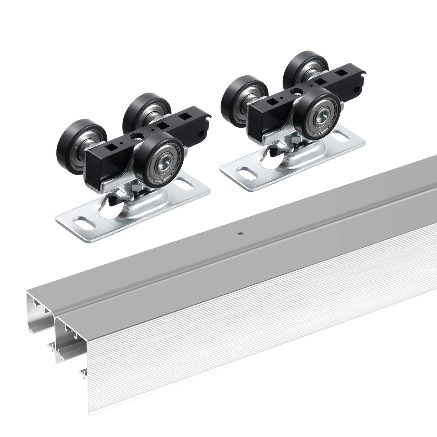 Bypass Door Hardware 6ft Bypass Closet Door Track Kit för 2-dörrssystem