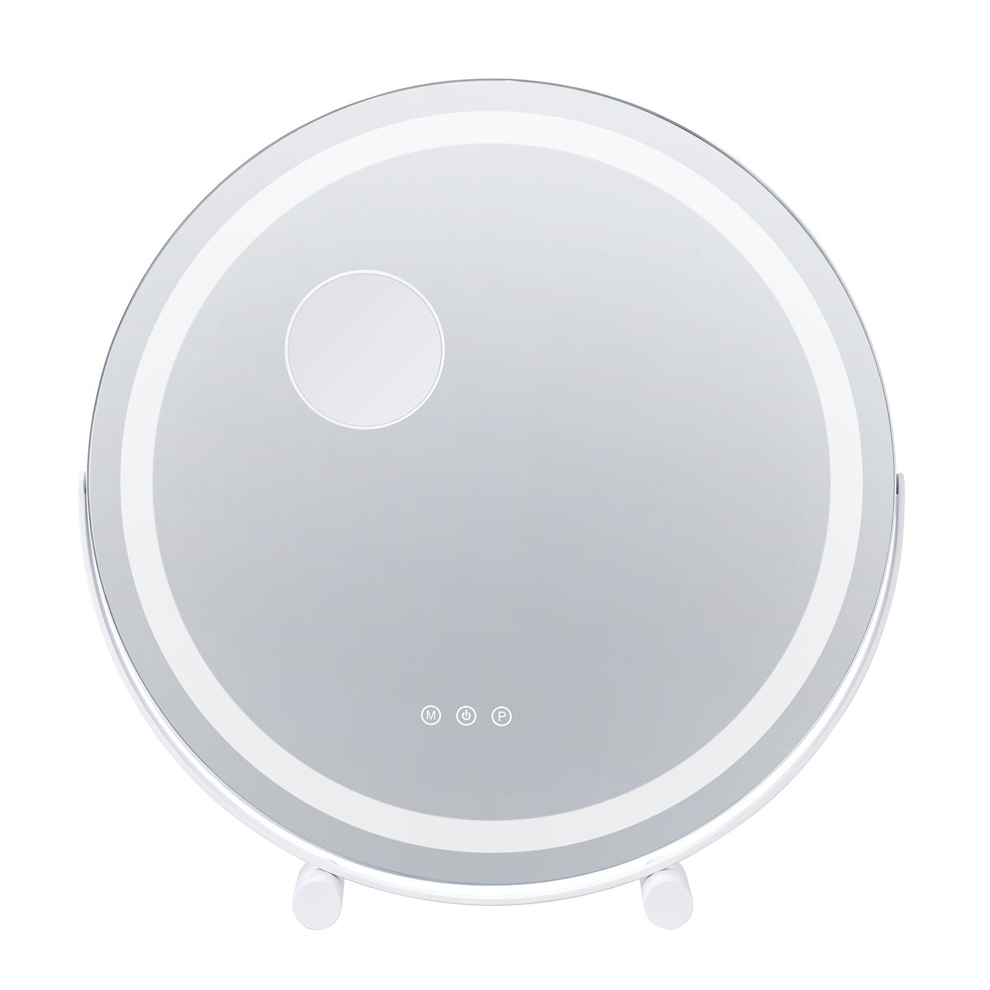 20-Zoll-Schminkspiegel mit LED-Beleuchtung, rund, mit Smart Touch fürs Schlafzimmer