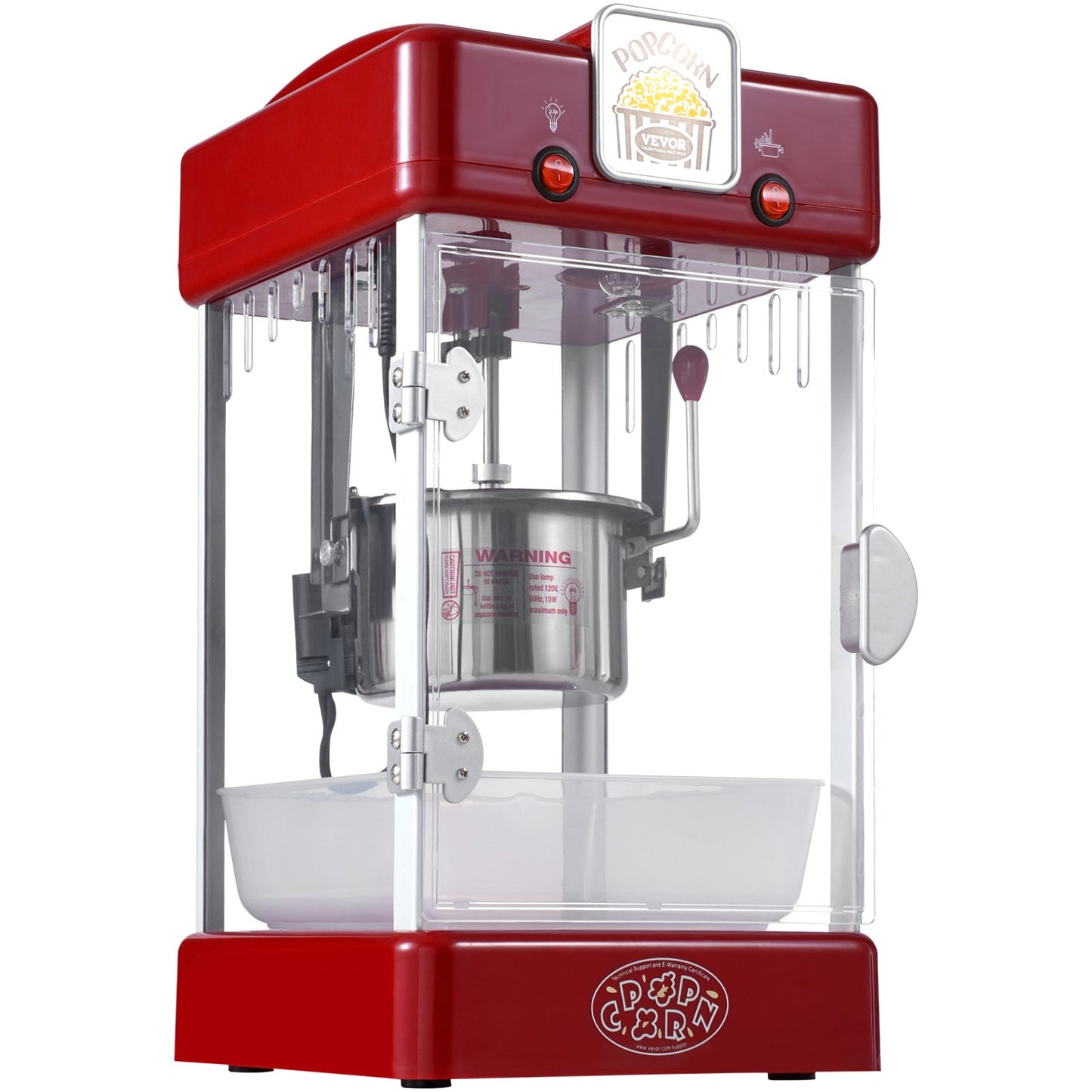 Popcornmaschine Tisch-Popcornmaschine 300W 2,5 oz Rot