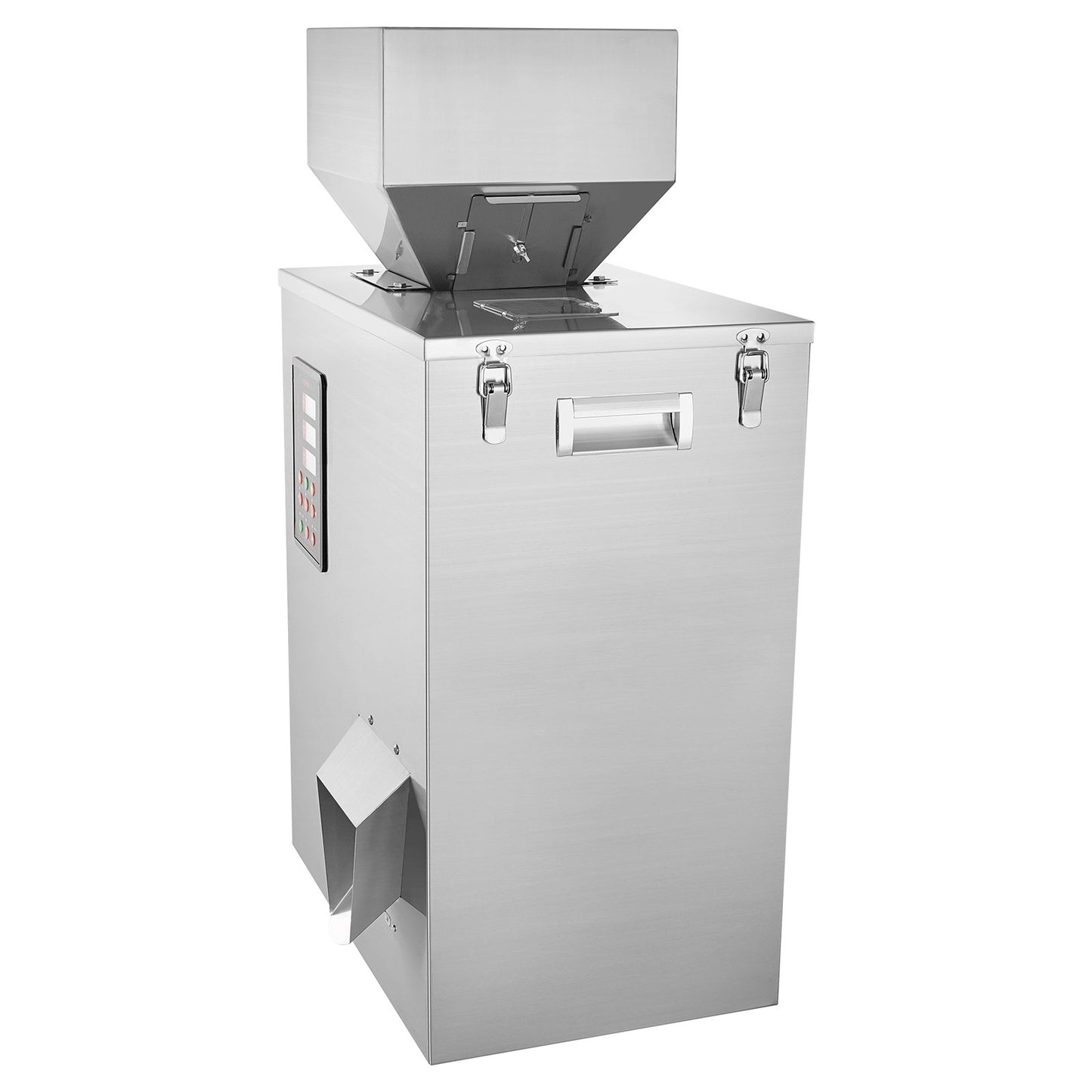 Pulverfüllmaschine, 0,022–1,1 lbs/10–500 g, automatische intelligente Partikelwäge-Füllmaschine, Flaschenbeutel-Pulverfüll-Partikelspender für Teesamen, Getreidepulver, Mehl, Bohnen, Glitzer