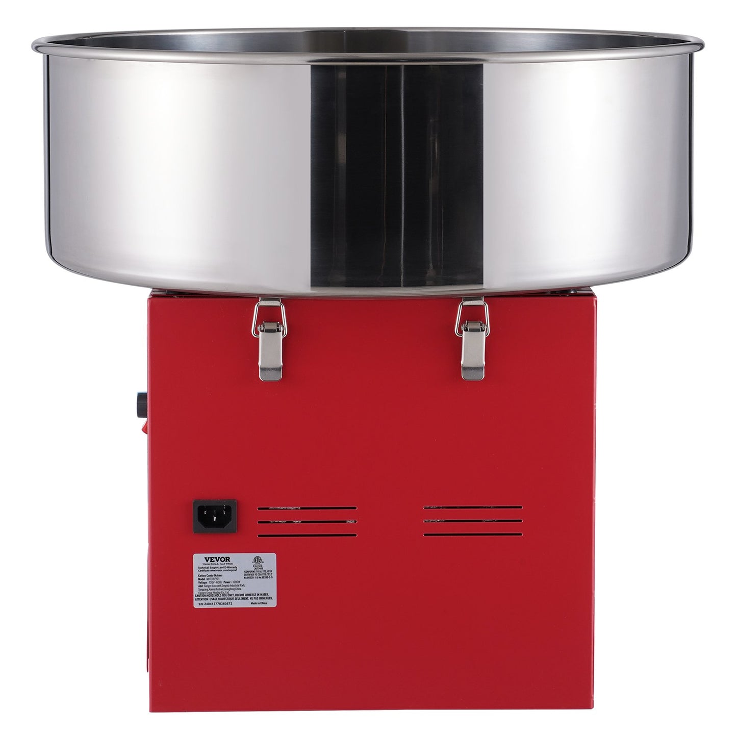 Electric Cotton Candy Machine, 1000W Candy Floss Maker, Commercial Cotton Candy Machine with Stainless Steel Bowl, Sugar Scoop, and Drawer, Perfect for Home Kids Birthday, Family Party, Red