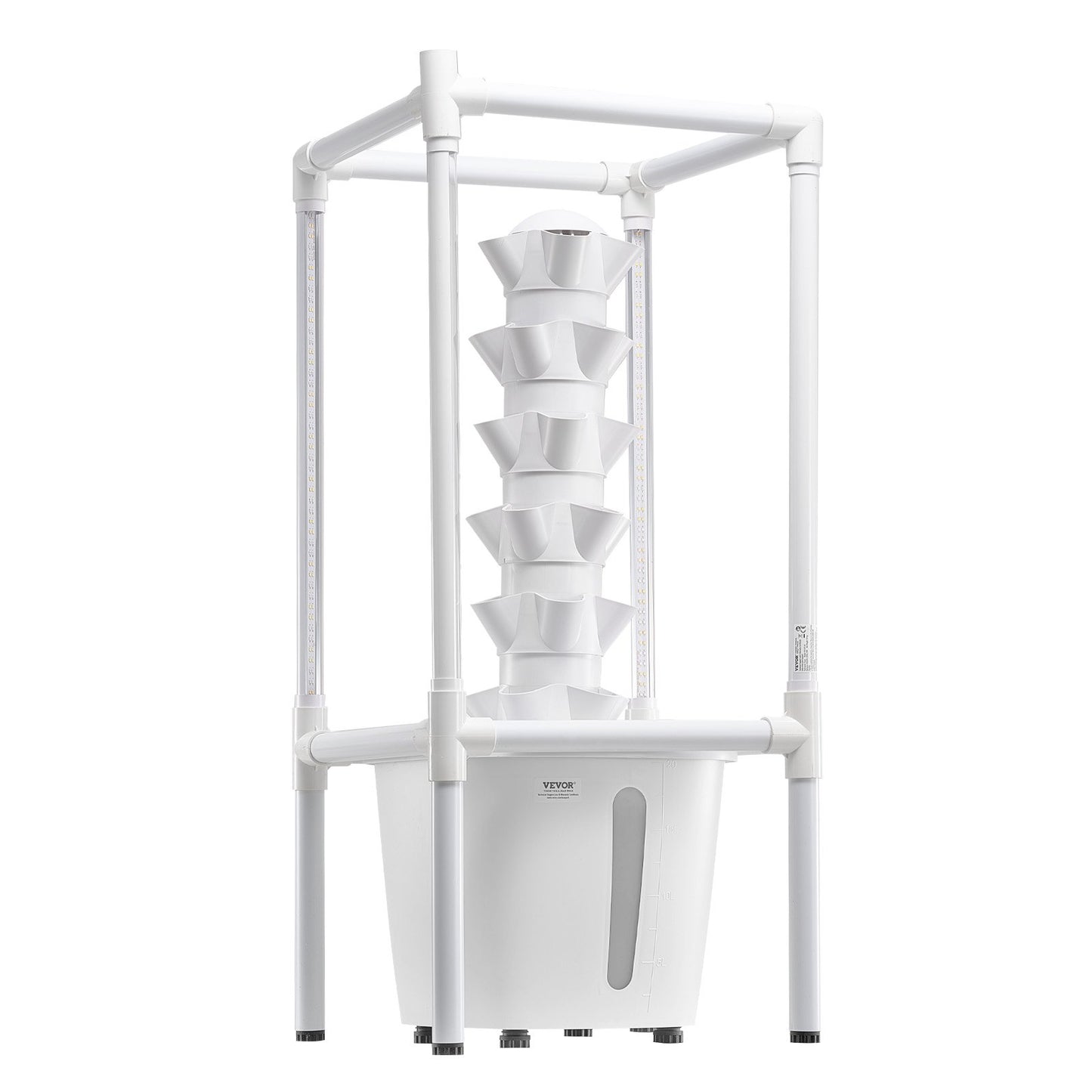 Hydroponic odlingssystem med Grow Light 30 Pods Hydroponic Tower Garden
