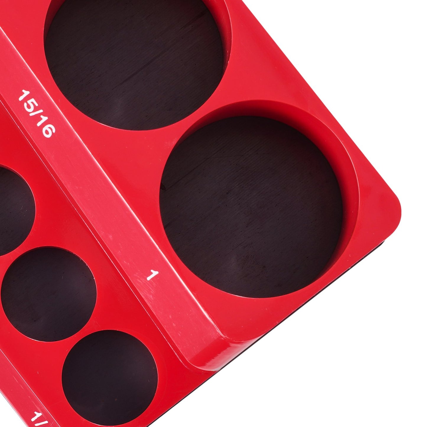 Magnetischer Steckschlüssel-Organizer-Satz, 4-teilig, Steckschlüssel-Unterlegscheiben, blau und rot, für metrische SAE-Schrauben