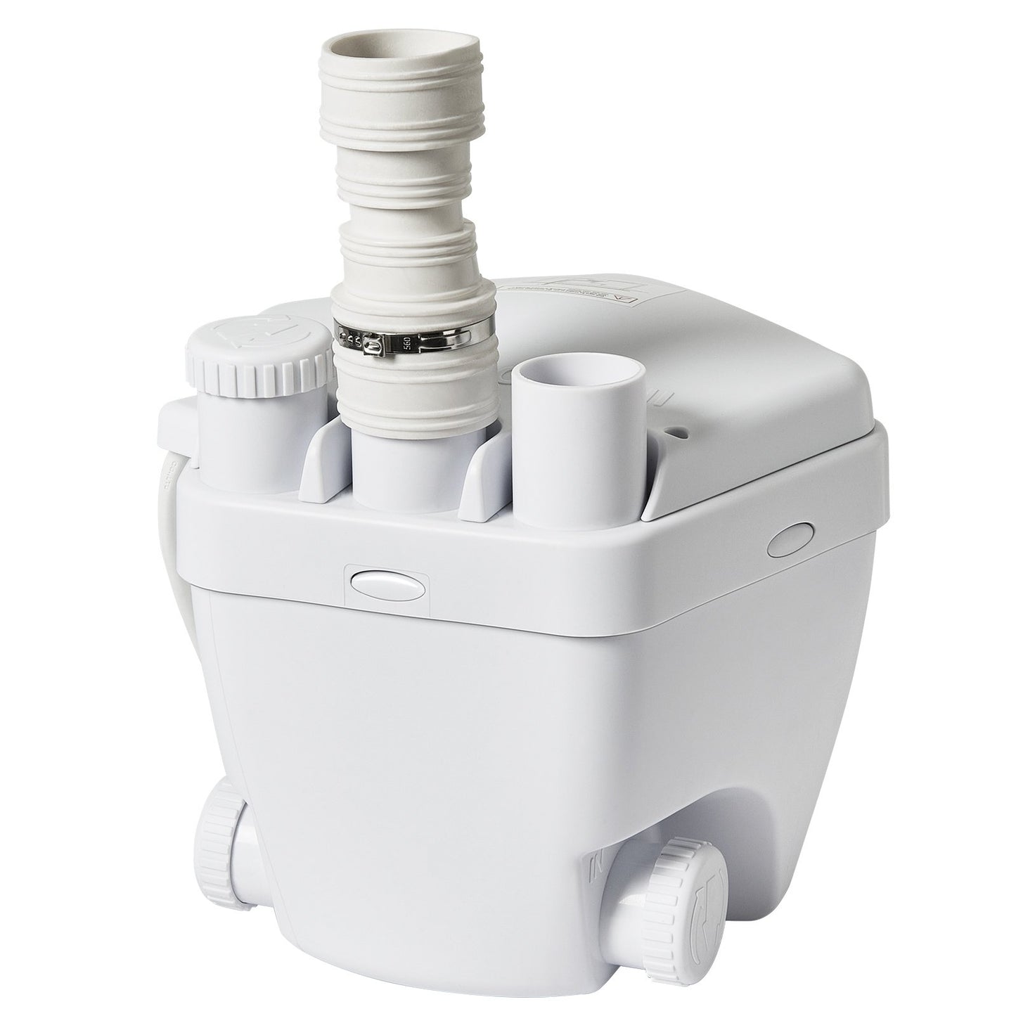 Utility Sink Pump, 1/3 HP, 120-Volt, 1750 GPH Flow, 18 ft Head, Under-Sink Sump Pump System with Copper Wire Motor, Heavy-Duty Utility/Laundry Sink Pump, Drain Pump with 1-1/2" Outlet, White