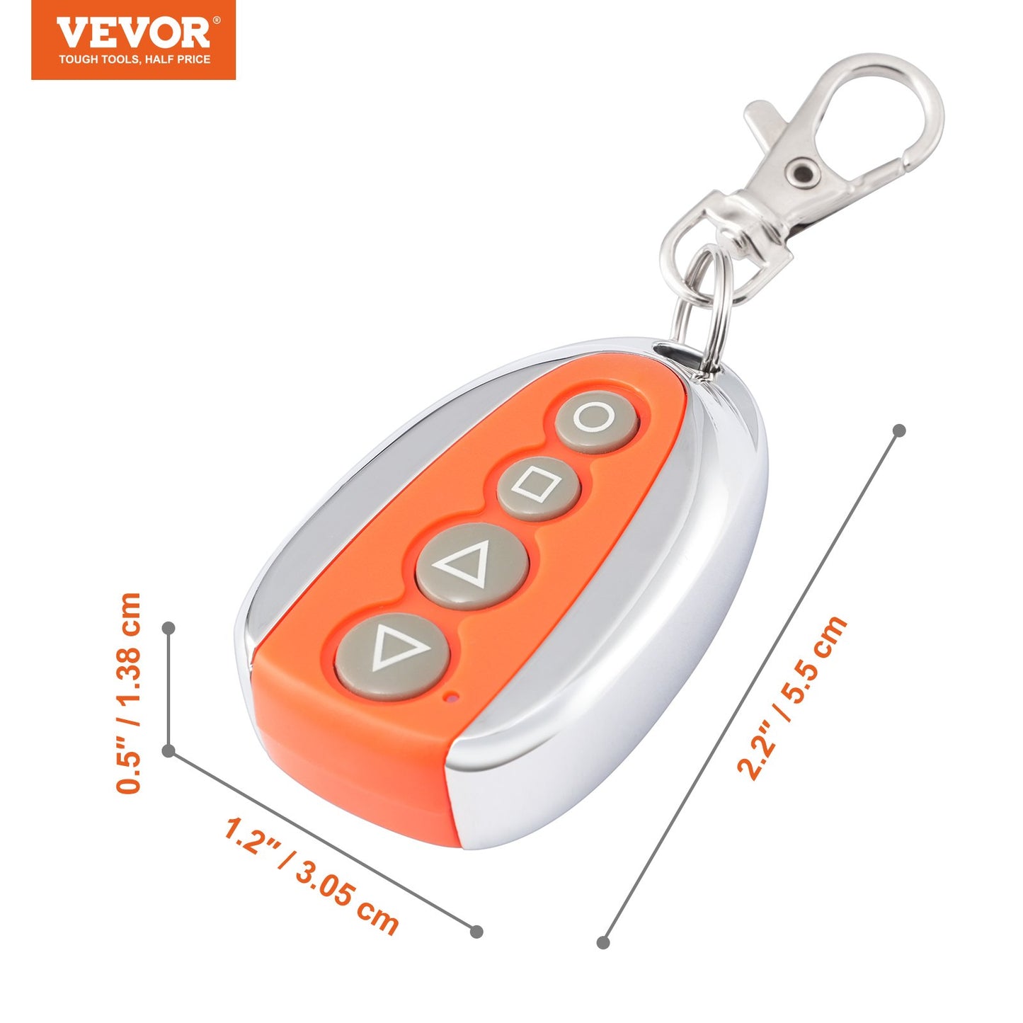 Sliding Gate Opener Remote, 131 ft Range, 4-Button Automatic Gate Opener Remote, Remotes for Garage Door Openers, Multi-Code Electric Rolling Driveway-Gate Closer Smart Key Security Kit