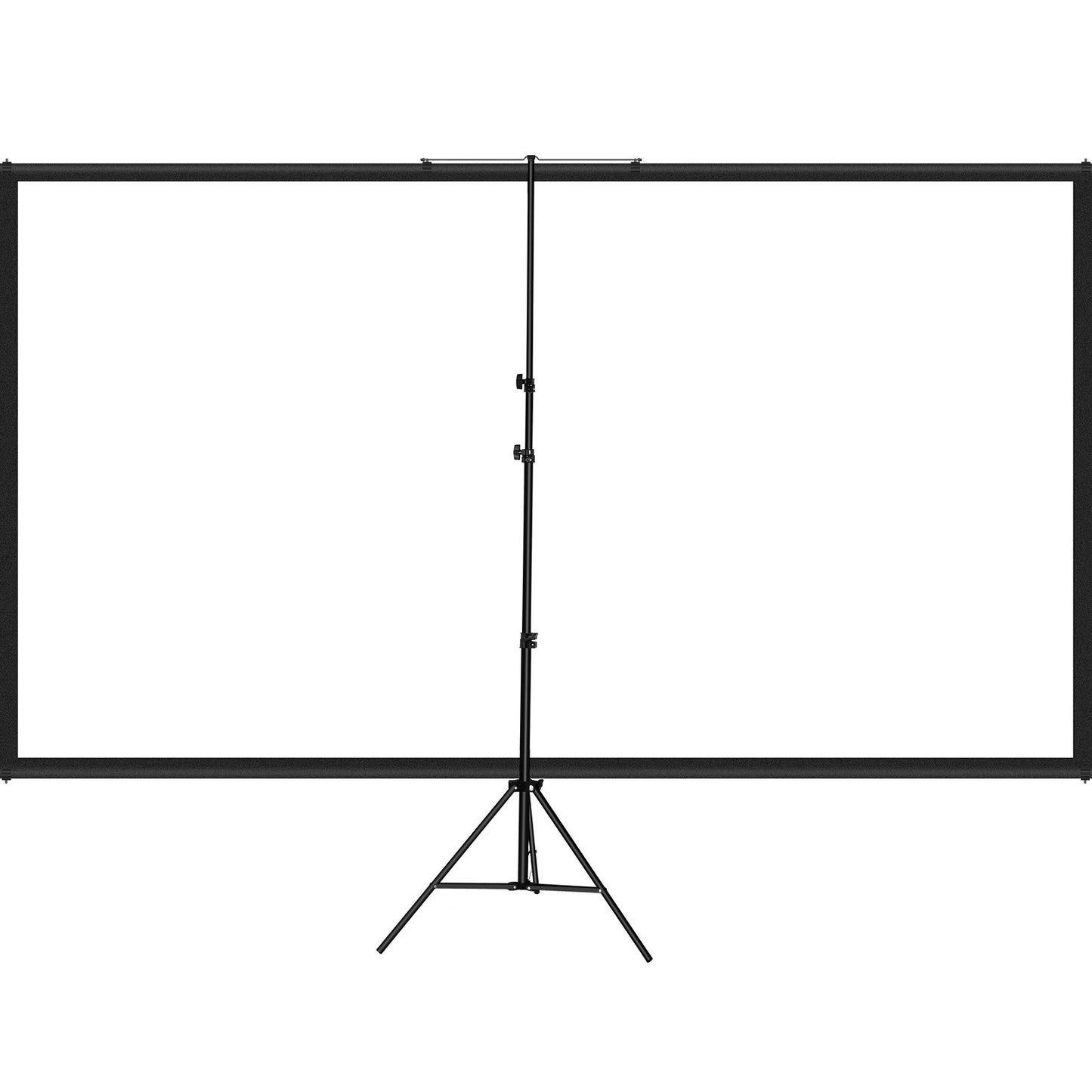 Tripod Projector Screen with Stand 90 inch 16:9 4K HD Projection Screen Stand Wrinkle-Free Height Adjustable Portable Screen for Projector Indoor & Outdoor for Movie, Home Cinema, Gaming, Office