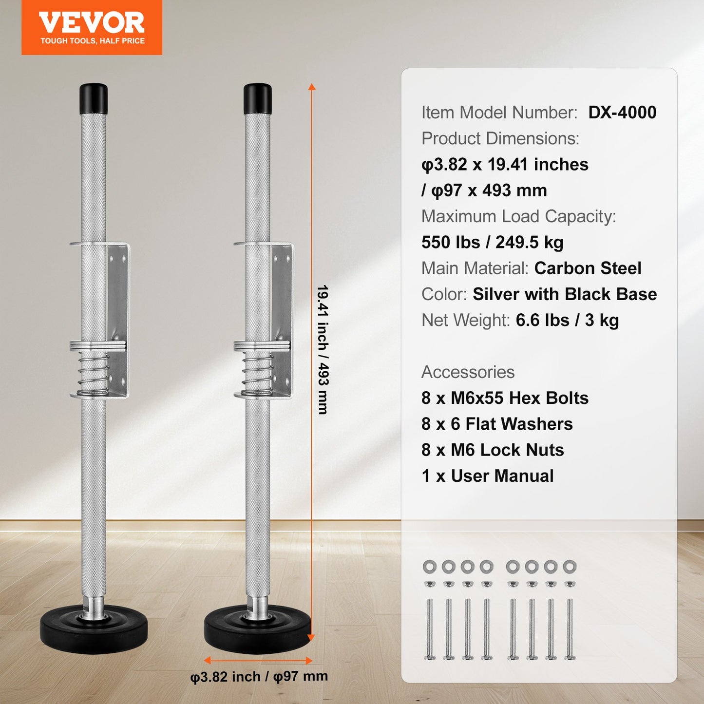 Ladder Levler, 20 inch Steel 550lbs Load Ladder Leveling Tool, Pitch Hopper, Stair Ladder Stabilizer with Storage, Easy to Use for All Surfaces,Extension Ladder Accessories for Uneven Ground